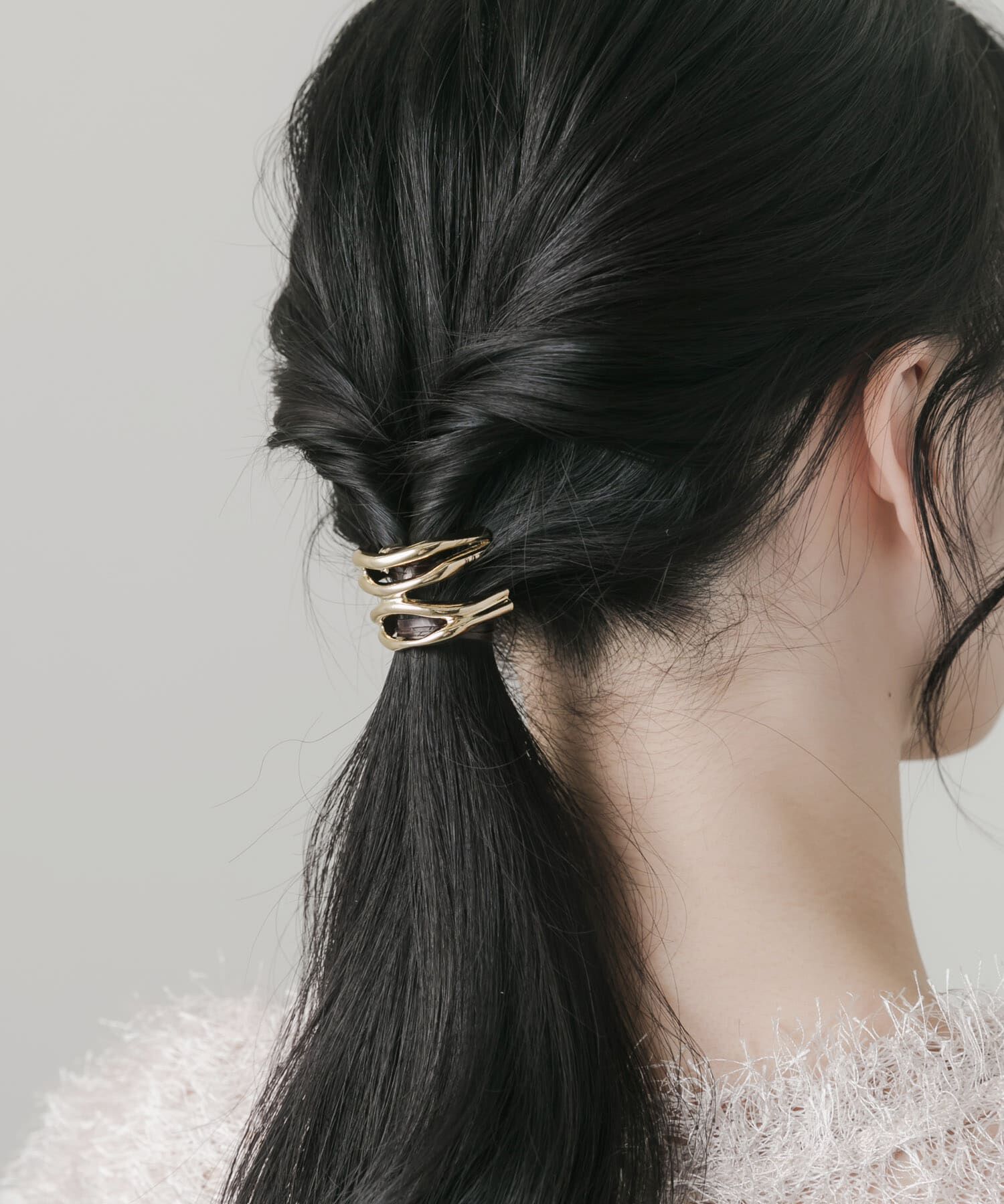 SMELLY「ニュアンスメタルラインヘアカフ」|ヘアゴム・シュシュ|