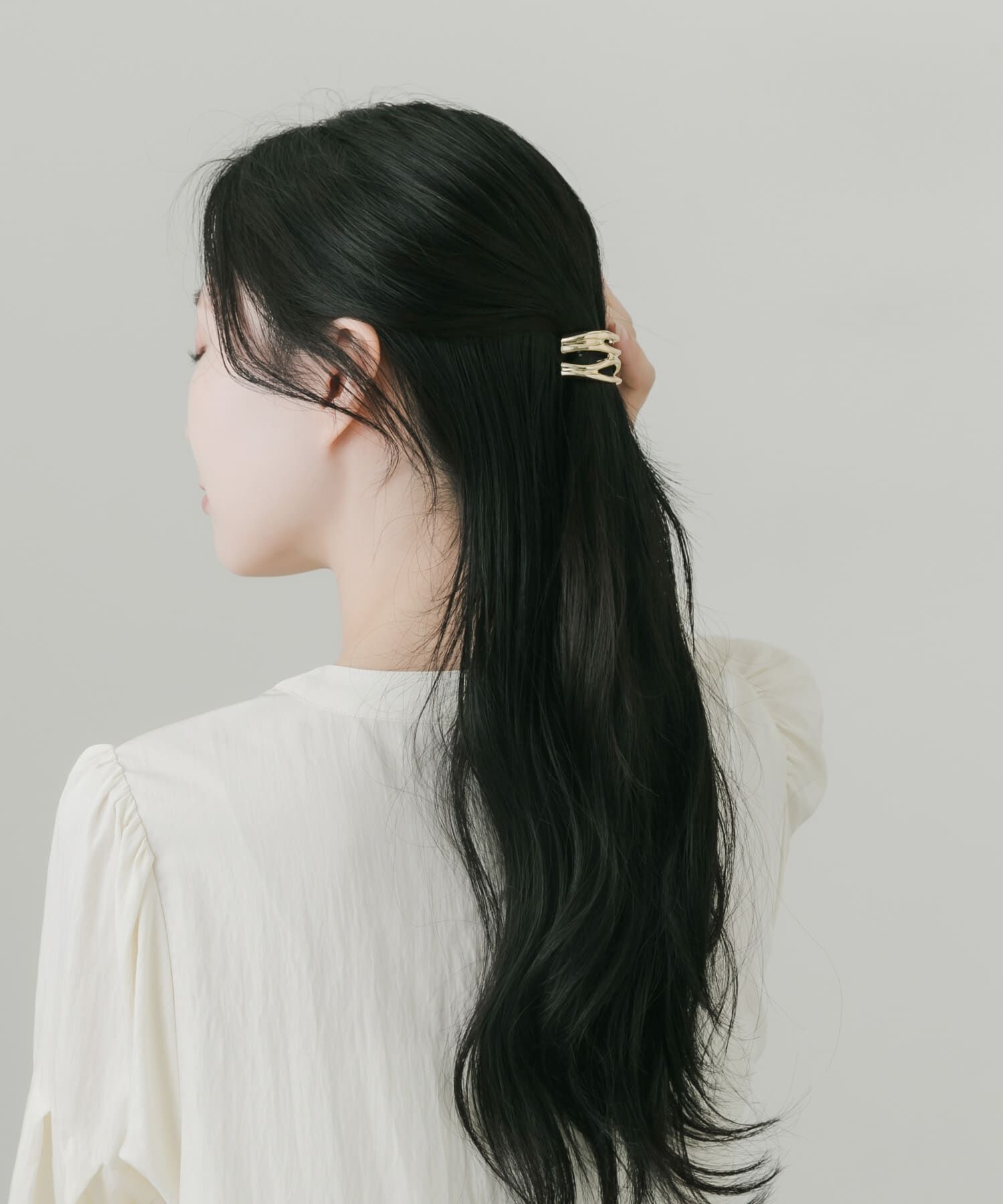 SMELLY「ニュアンスメタルラインヘアカフ」|ヘアゴム・シュシュ|