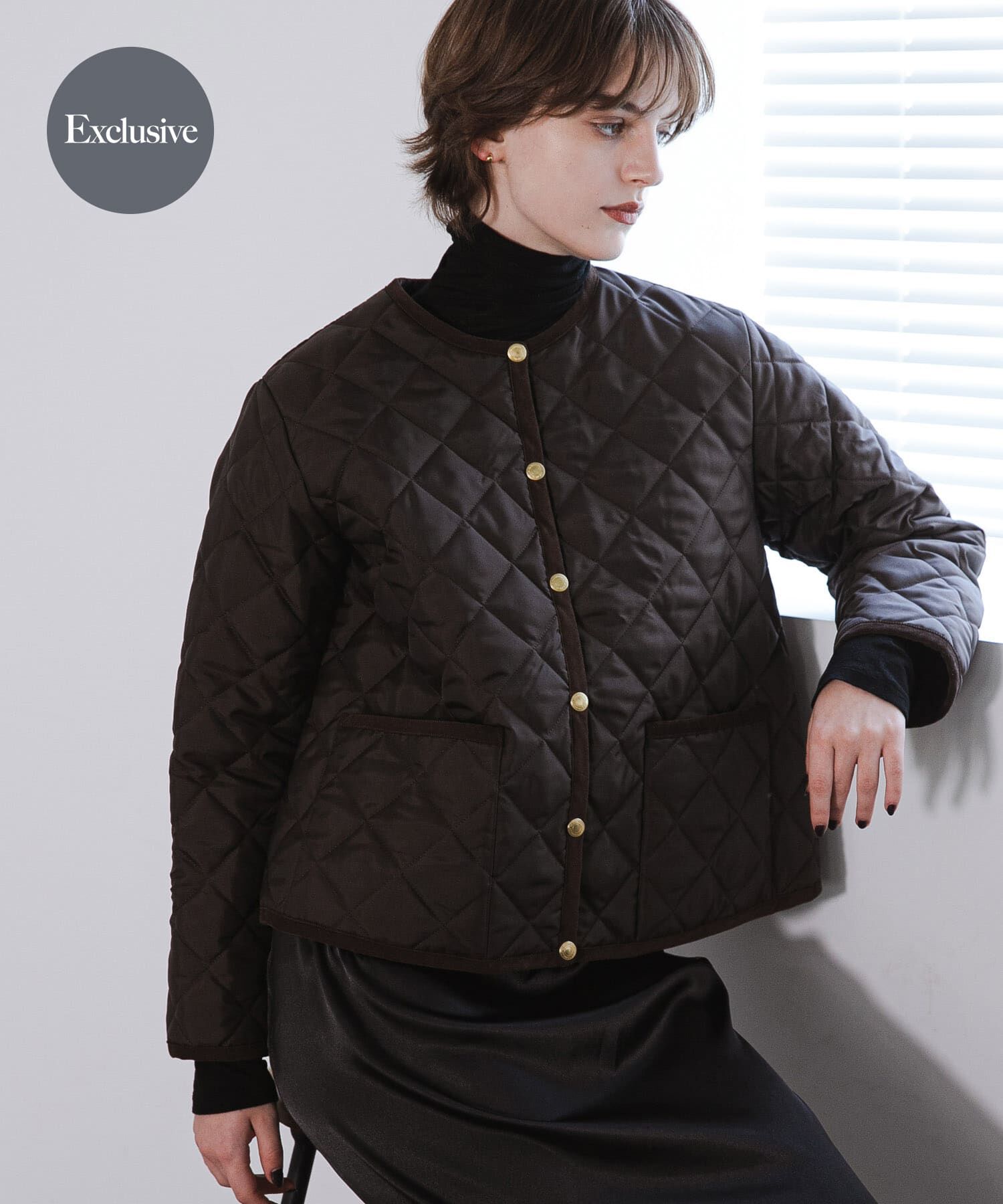 URBAN RESEARCH「『一部別注カラー』Traditional Weatherwear　ARKLEY A LINE」|ダウン|ブラウン