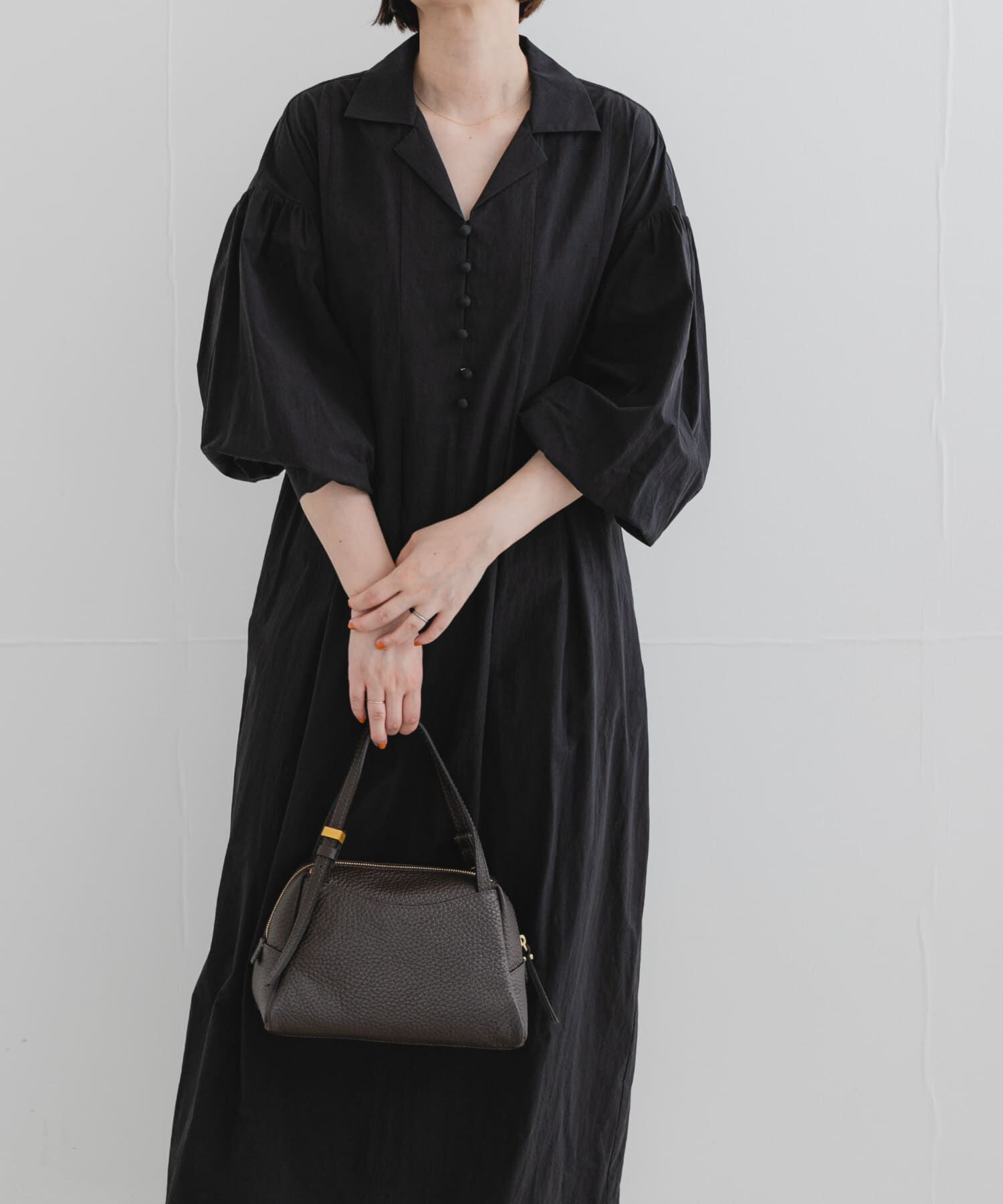 URBAN RESEARCH ROSSO「F by ROSSO　オープンカラーワンピース」|ワンピース|