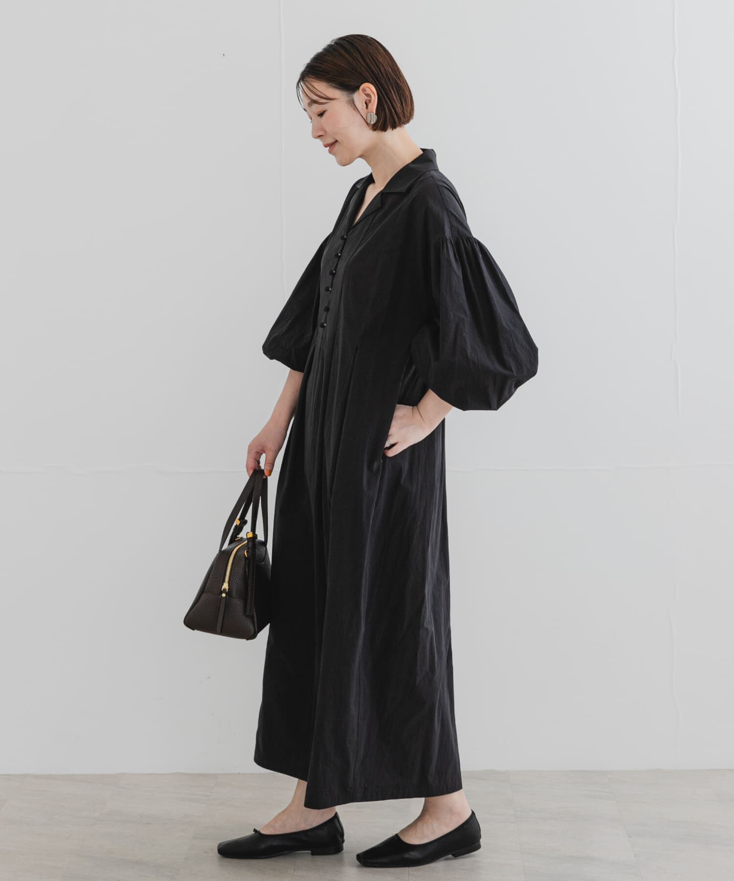 URBAN RESEARCH ROSSO「F by ROSSO　オープンカラーワンピース」|ワンピース|