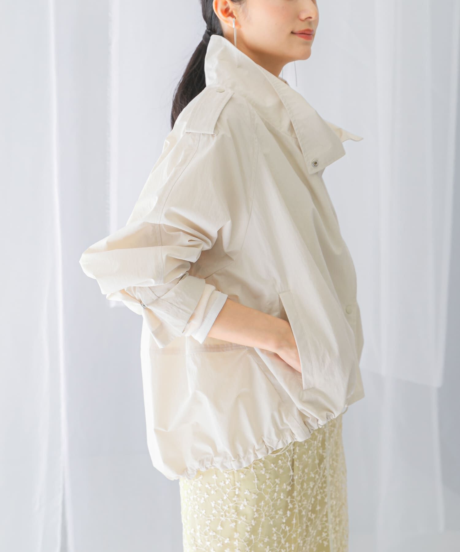 URBAN RESEARCH ROSSO「『撥水』スタンドカラーショートブルゾン」|ブルゾン・スタジャン|