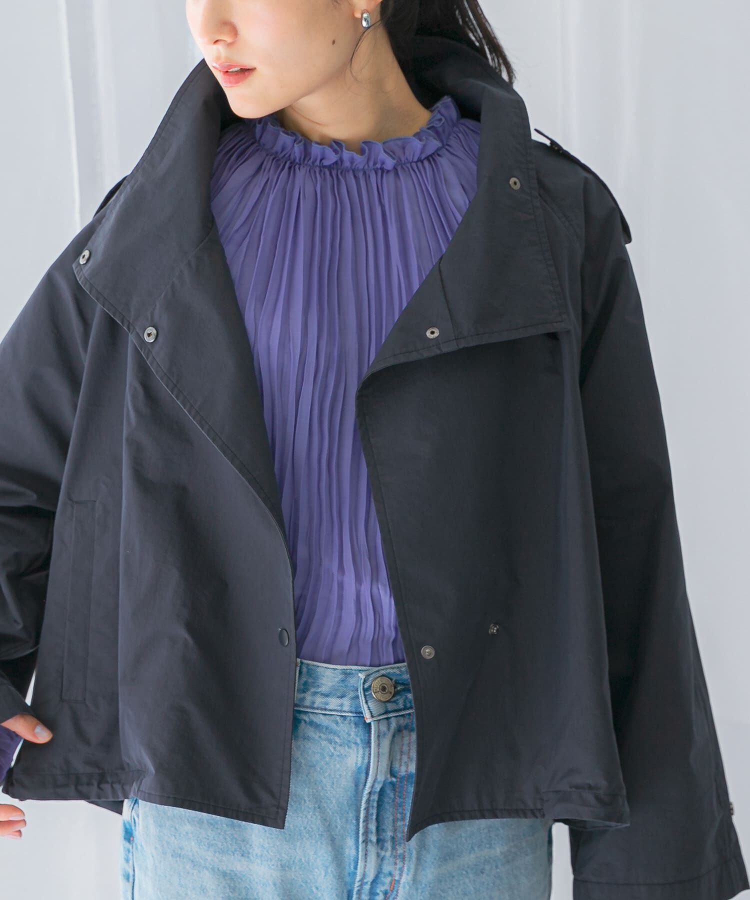 URBAN RESEARCH ROSSO「『撥水』スタンドカラーショートブルゾン」|ブルゾン・スタジャン|