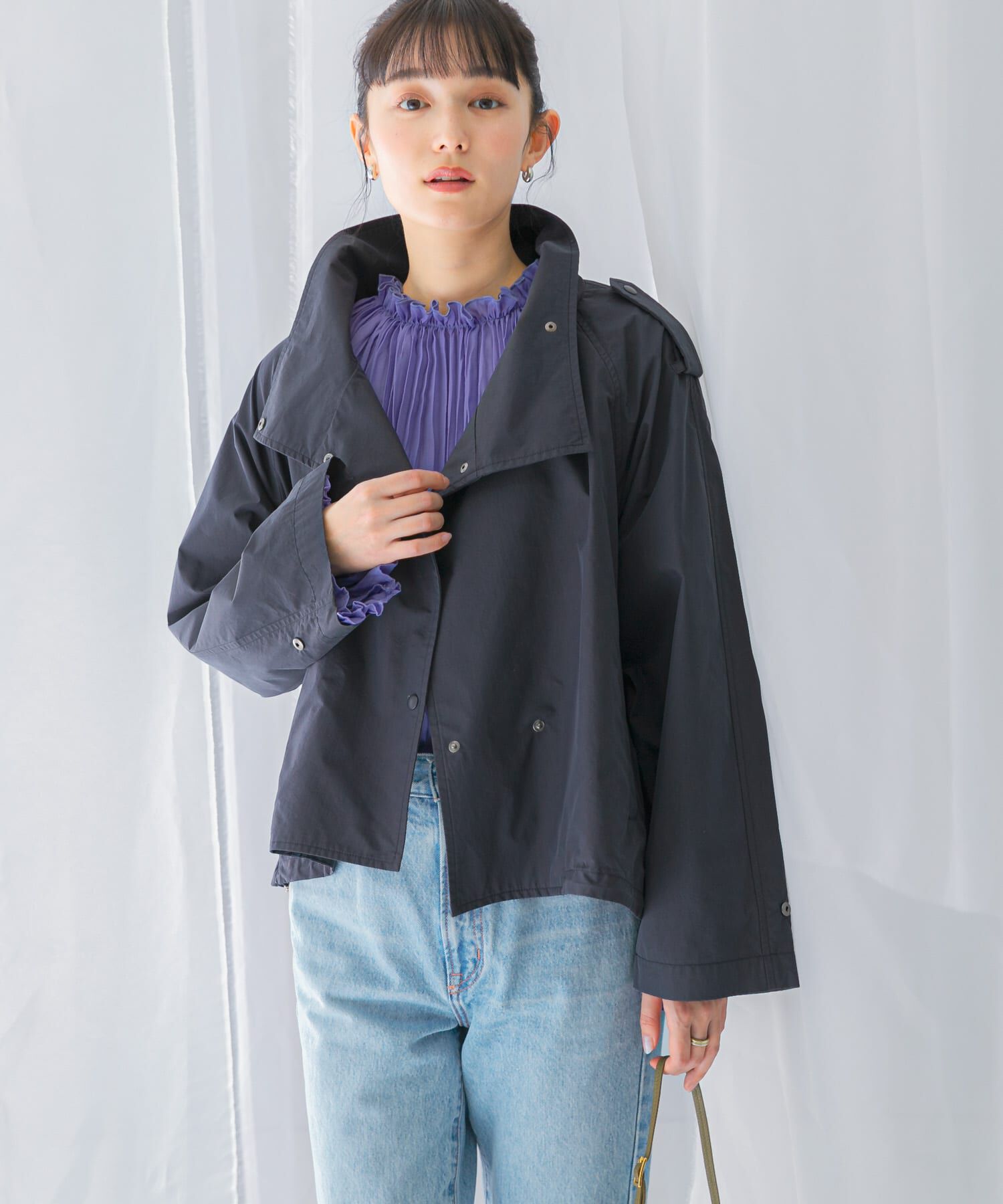 URBAN RESEARCH ROSSO「『撥水』スタンドカラーショートブルゾン」|ブルゾン・スタジャン|