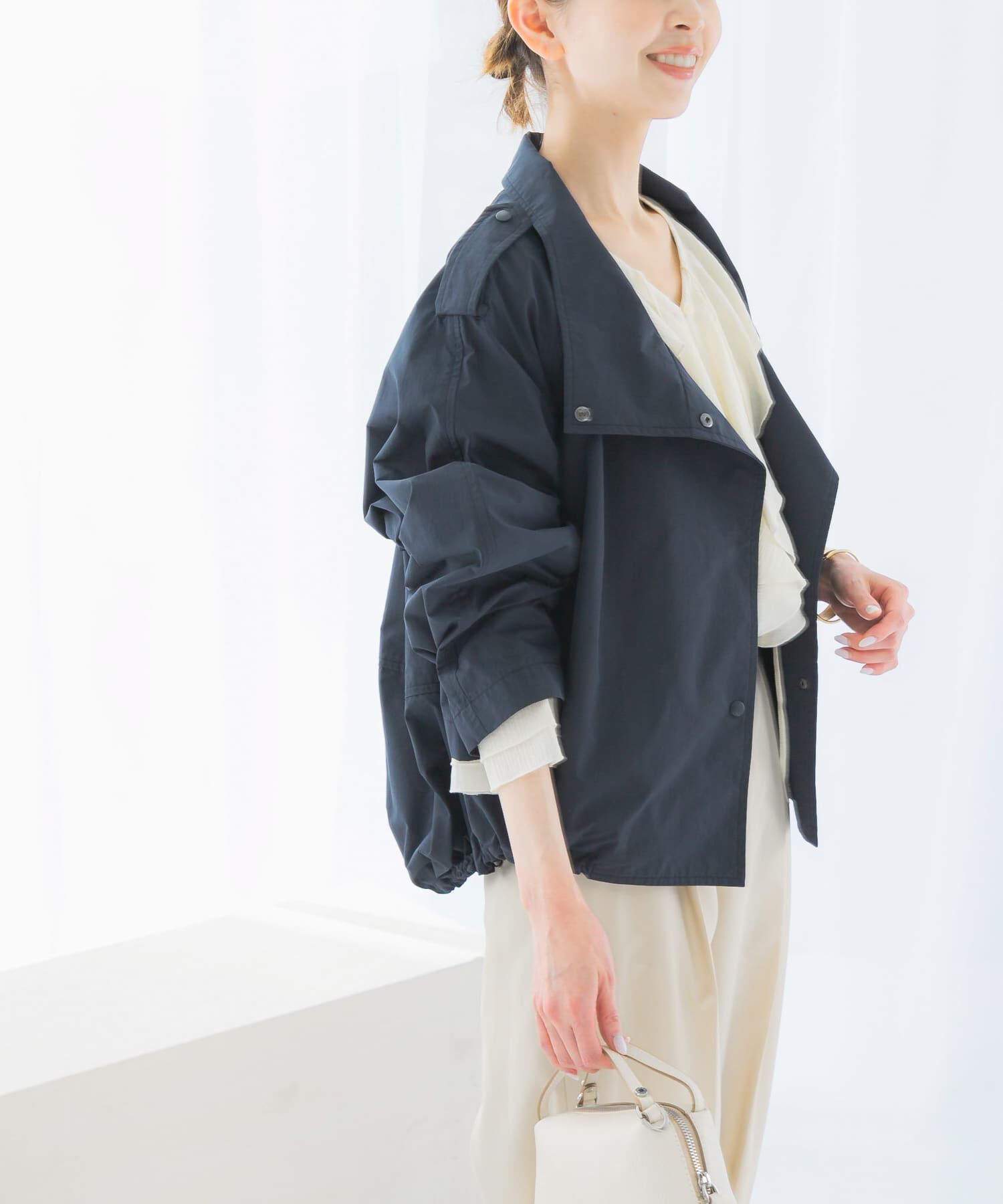 URBAN RESEARCH ROSSO「『撥水』スタンドカラーショートブルゾン」|ブルゾン・スタジャン|