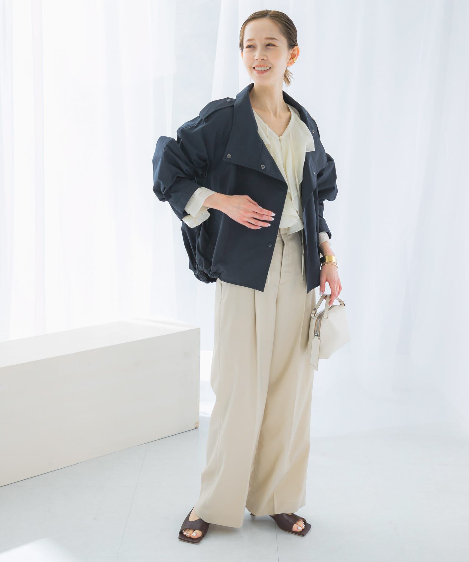 URBAN RESEARCH ROSSO「『撥水』スタンドカラーショートブルゾン」|ブルゾン・スタジャン|