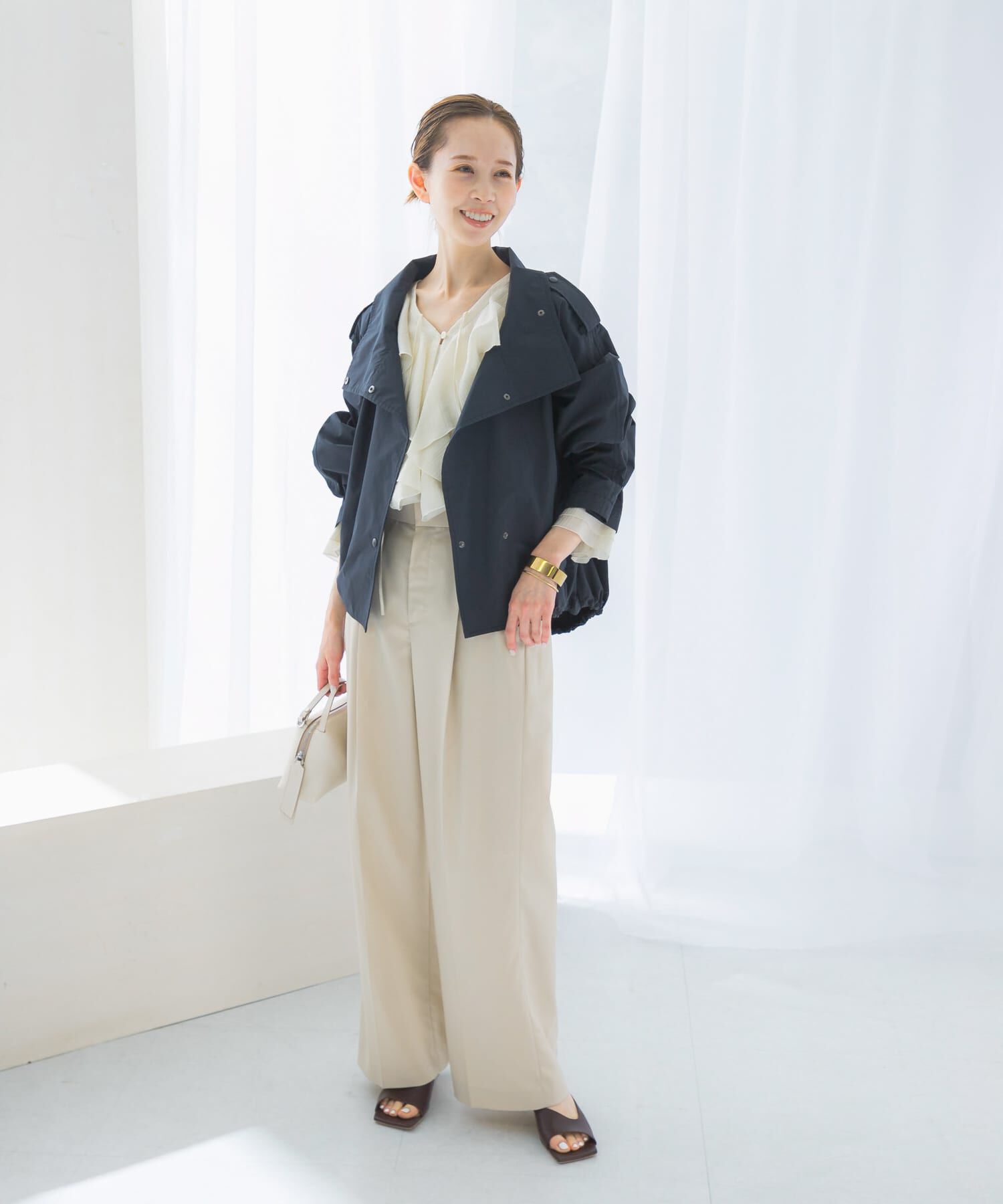 URBAN RESEARCH ROSSO「『撥水』スタンドカラーショートブルゾン」|ブルゾン・スタジャン|