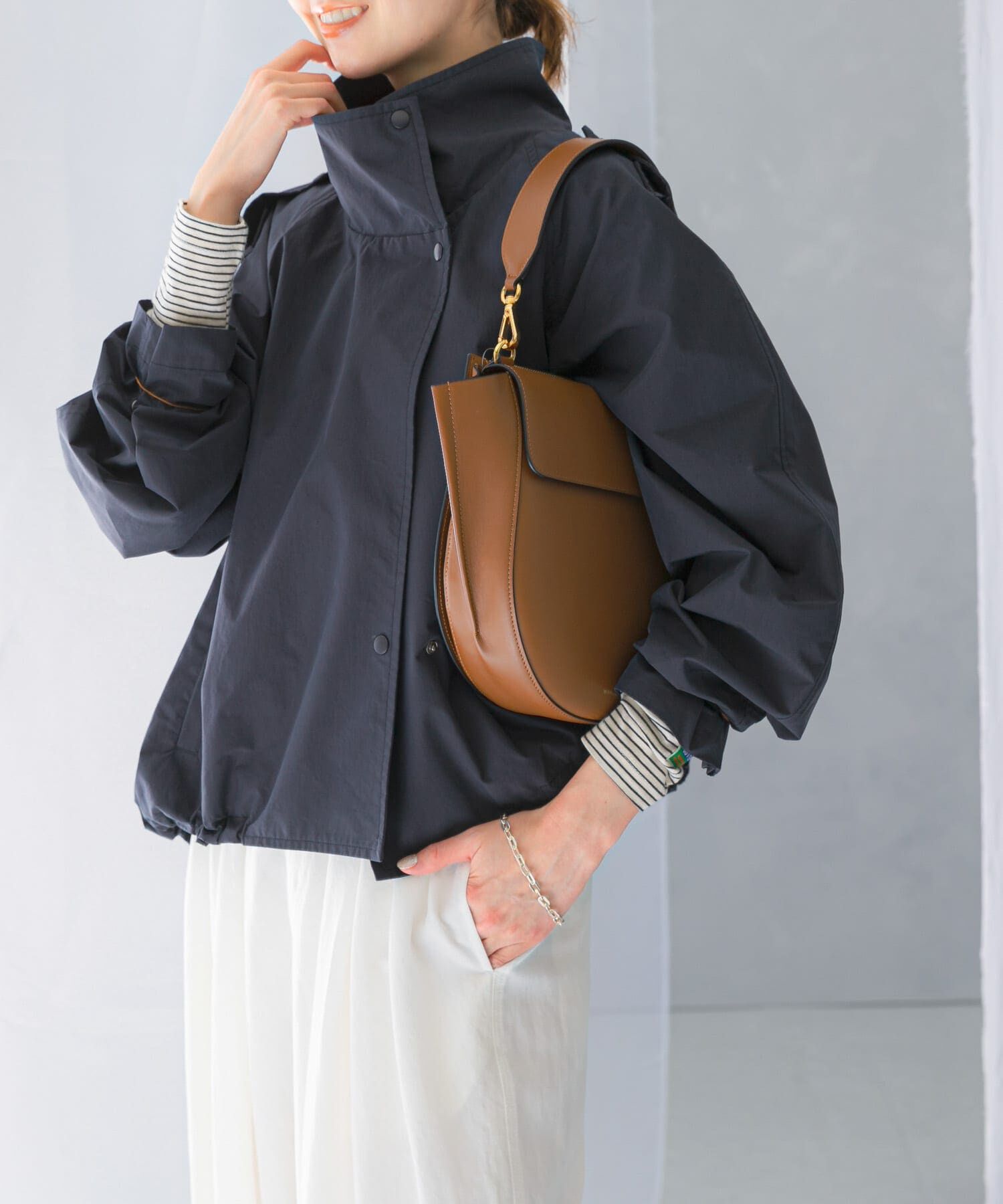 URBAN RESEARCH ROSSO「『撥水』スタンドカラーショートブルゾン」|ブルゾン・スタジャン|