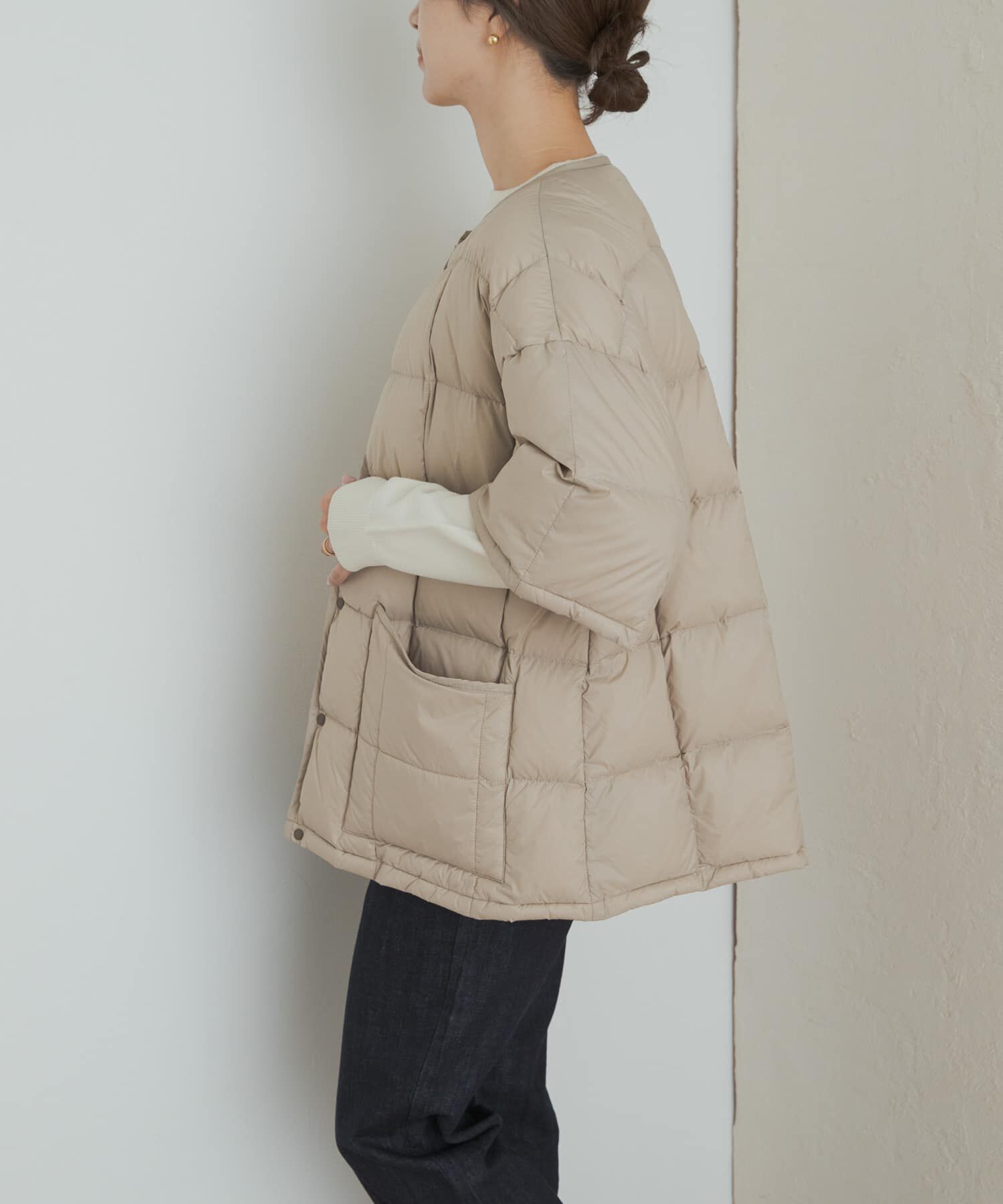 URBAN RESEARCH DOORS「『別注』TAION&times;DOORS　ショートスリーブAラインライトダウン」|ダウン|