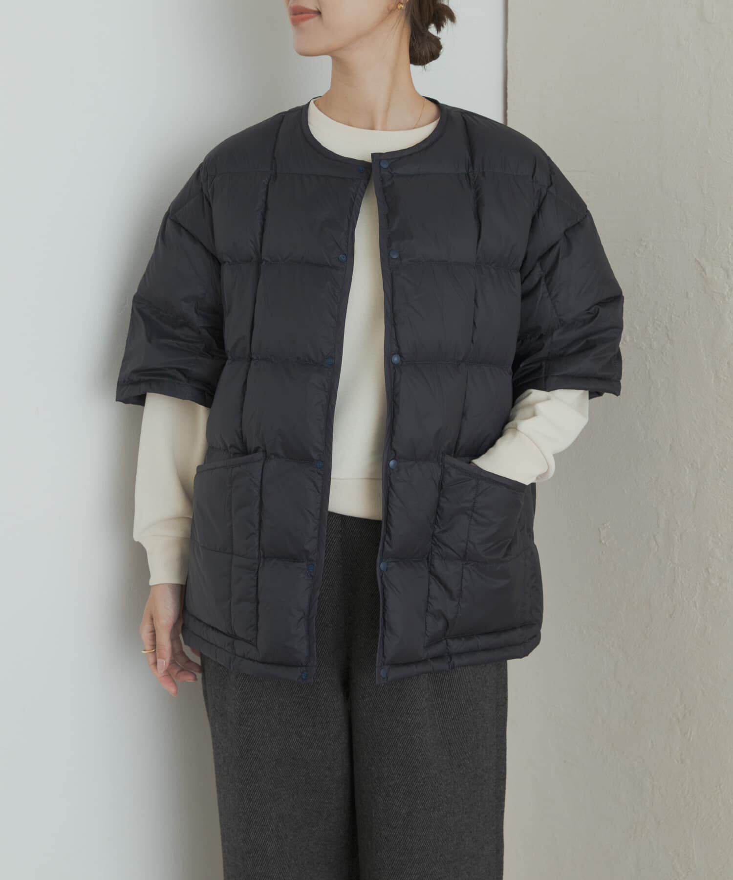 URBAN RESEARCH DOORS「『別注』TAION&times;DOORS　ショートスリーブAラインライトダウン」|ダウン|