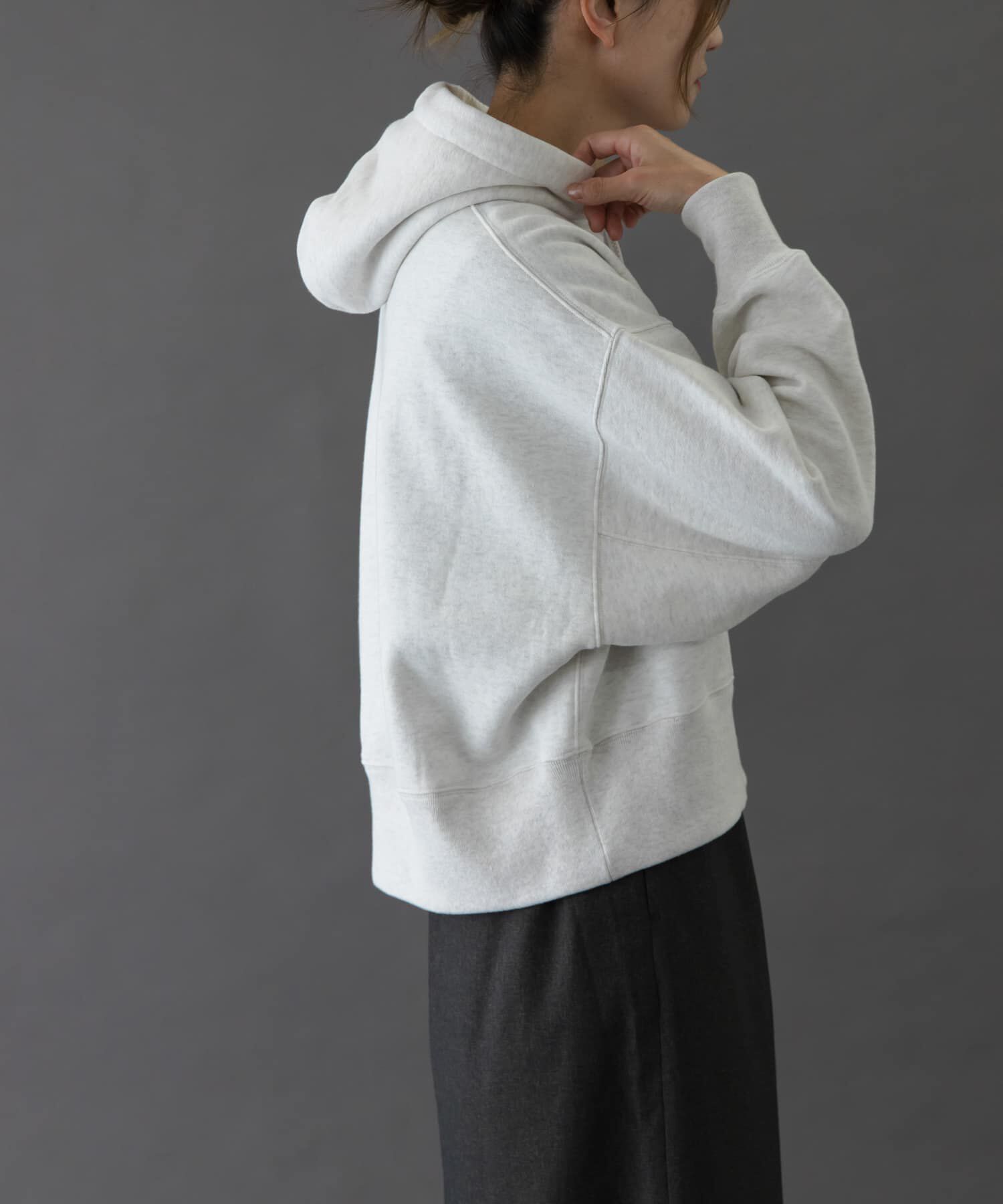 URBAN RESEARCH DOORS「FORK&SPOON　リサイクル裏毛クロップドフーディー」|パーカー|