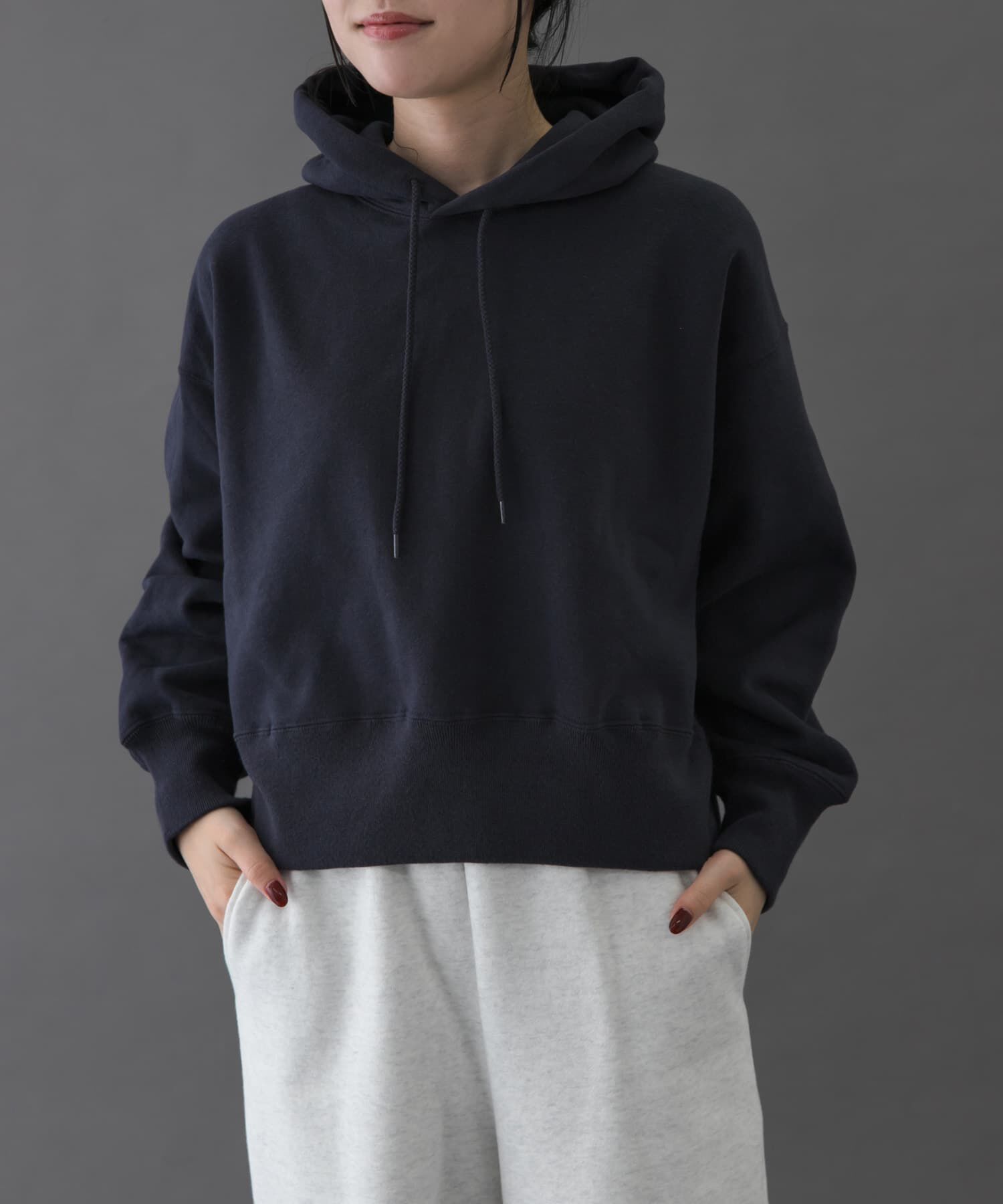 URBAN RESEARCH DOORS「FORK&SPOON　リサイクル裏毛クロップドフーディー」|パーカー|