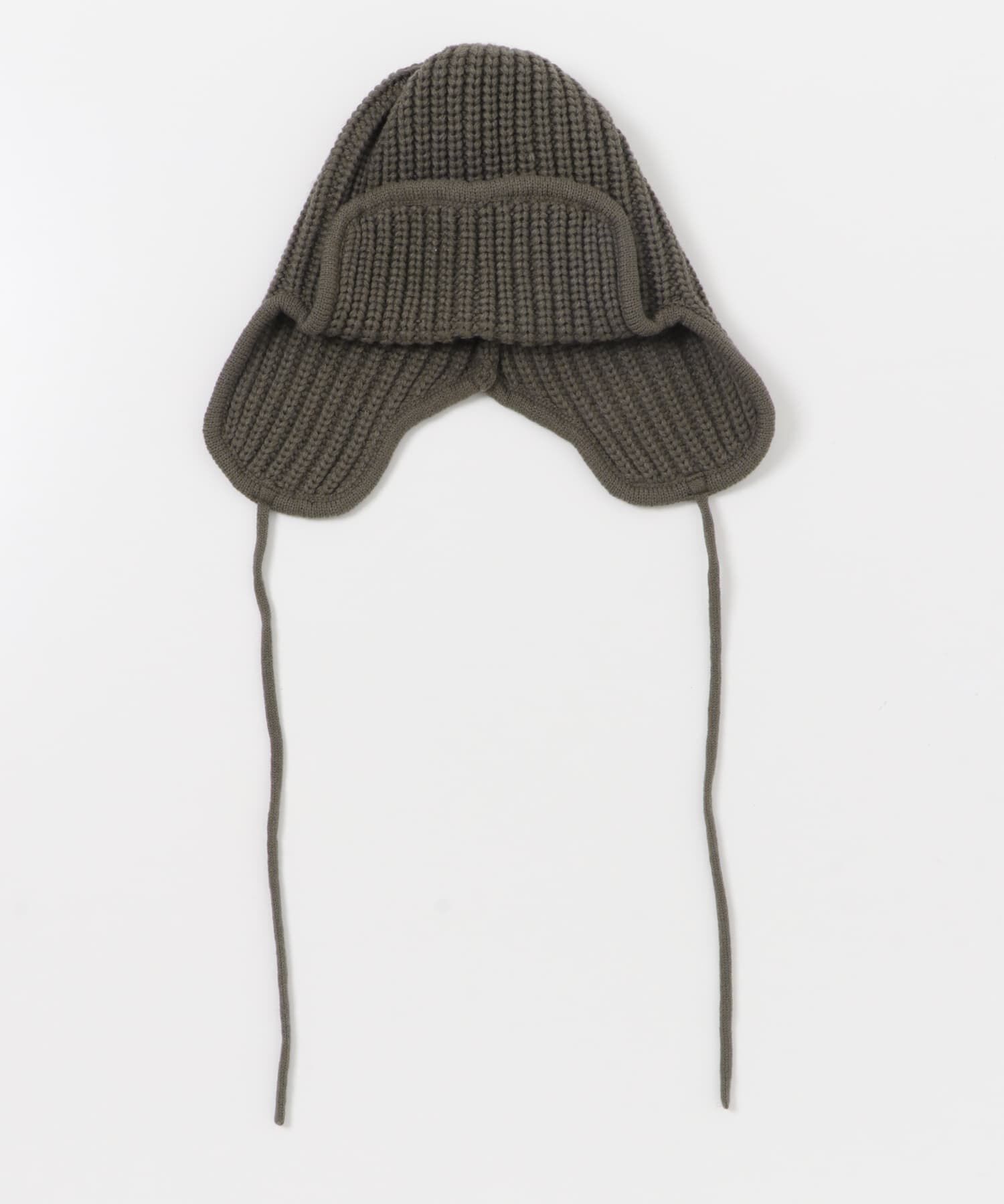 SMELLY「リブニットフライトキャップ」|ニット帽|