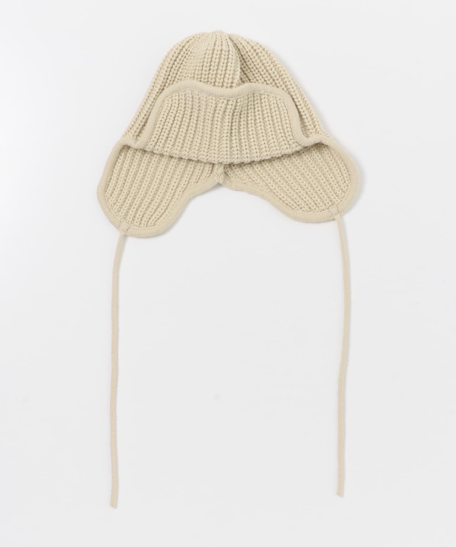 SMELLY「リブニットフライトキャップ」|ニット帽|