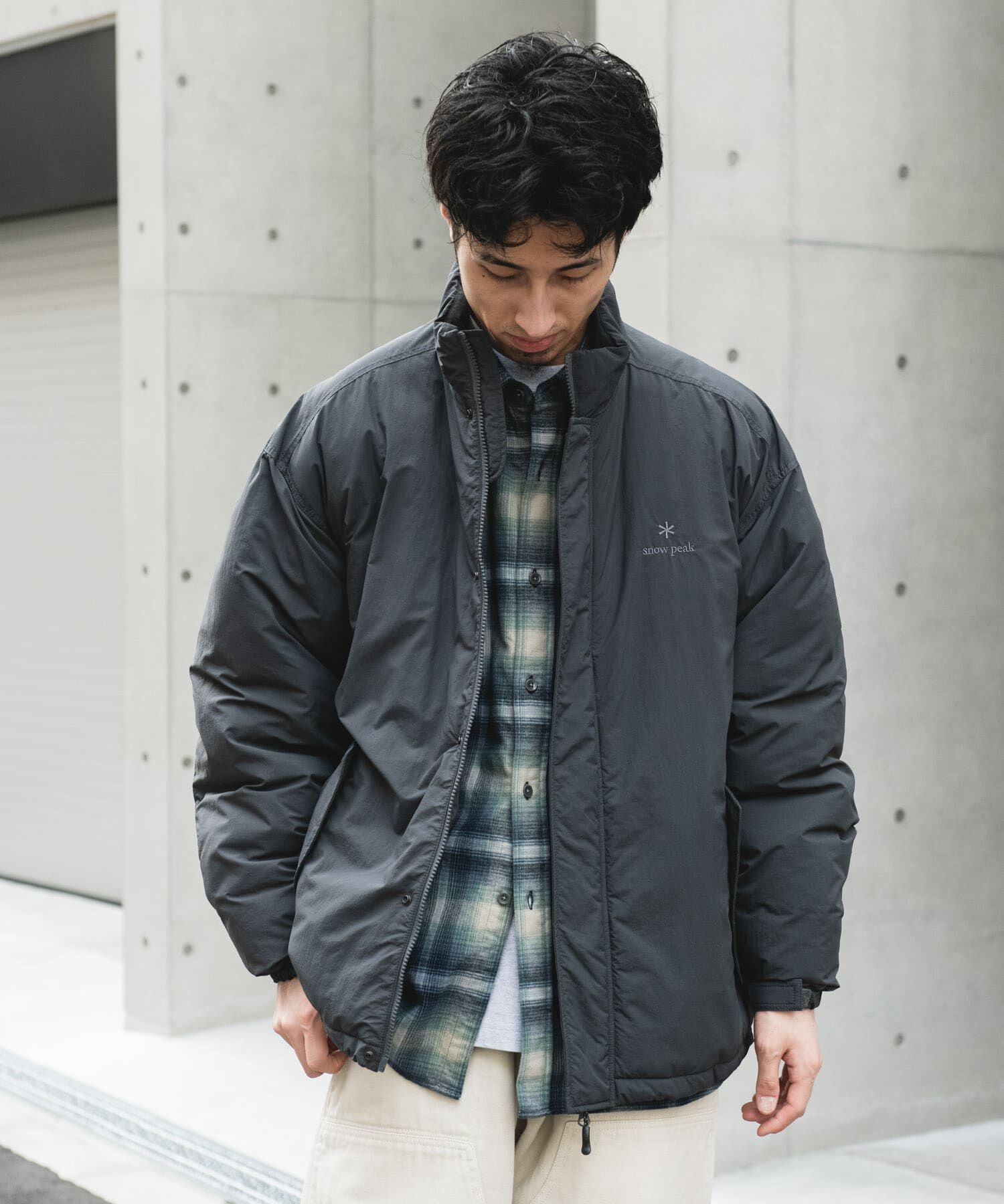 URBAN RESEARCH DOORS「『別注』Snow Peak Apparel&times;DOORS　N/T Insulation Jacket」|ノーカラーコート|