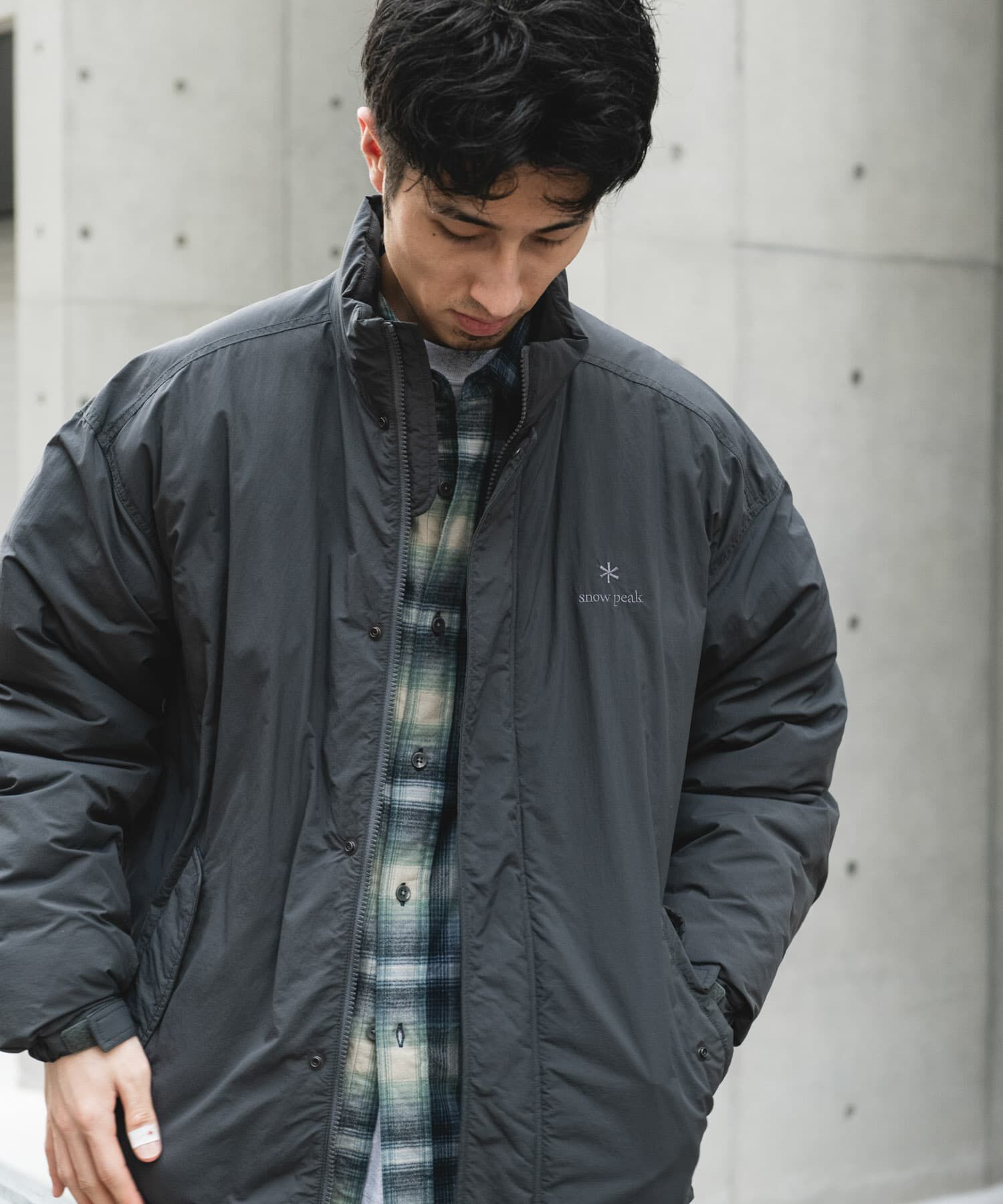 URBAN RESEARCH DOORS「『別注』Snow Peak Apparel&times;DOORS　N/T Insulation Jacket」|ノーカラーコート|