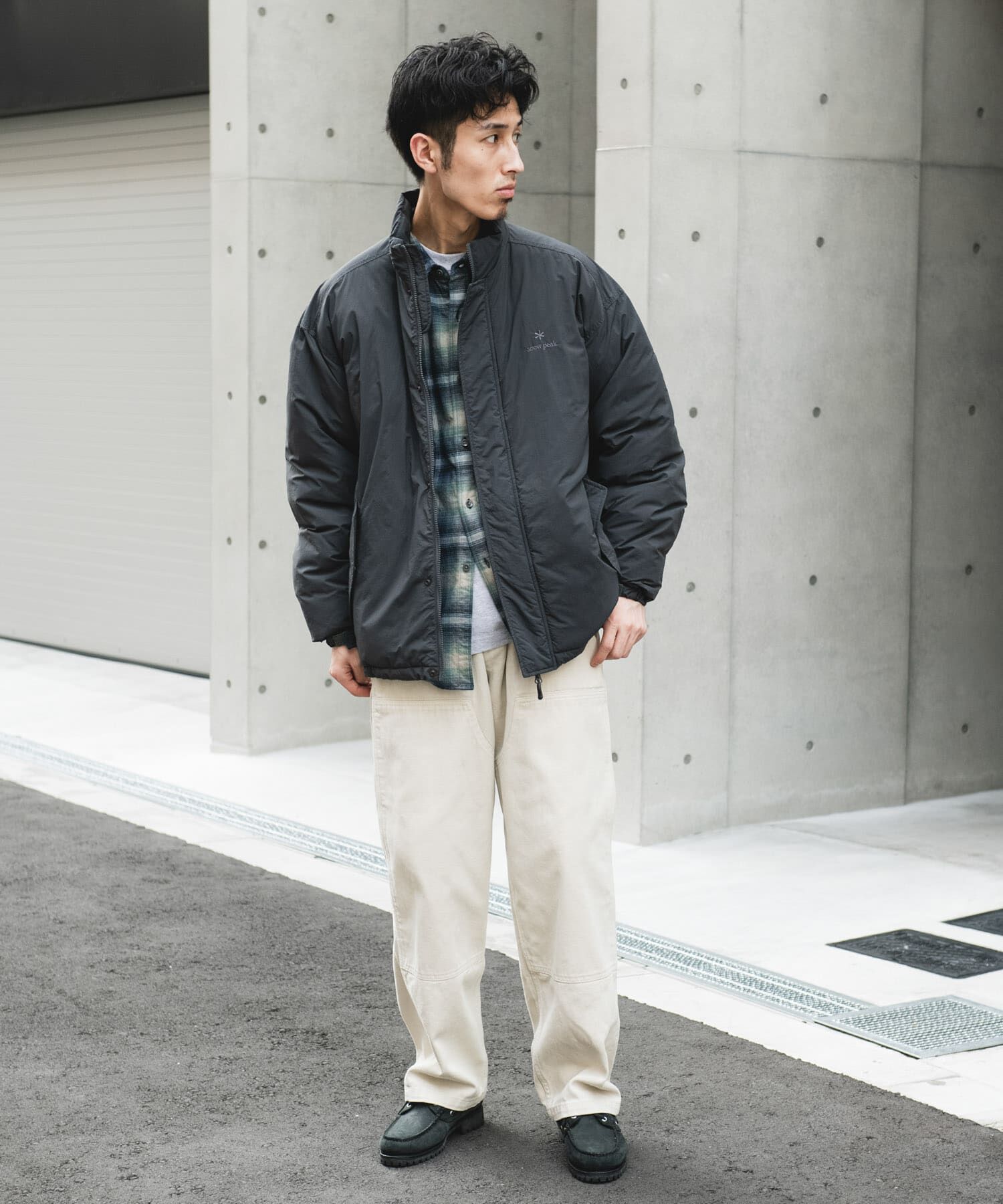 URBAN RESEARCH DOORS「『別注』Snow Peak Apparel&times;DOORS　N/T Insulation Jacket」|ノーカラーコート|