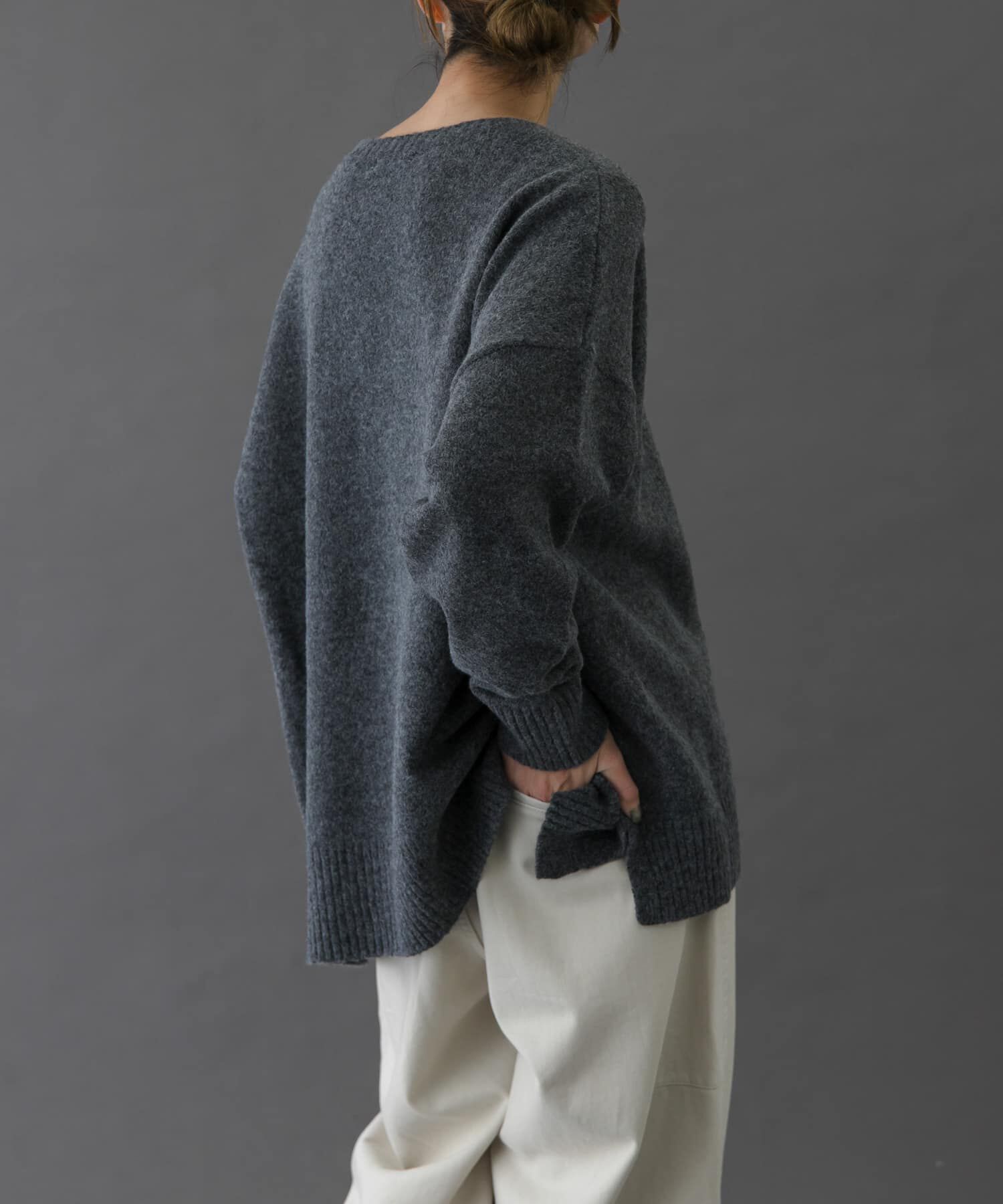 URBAN RESEARCH DOORS「FORK&SPOON　コットンブレンドチュニックニット」|ニット・セーター|