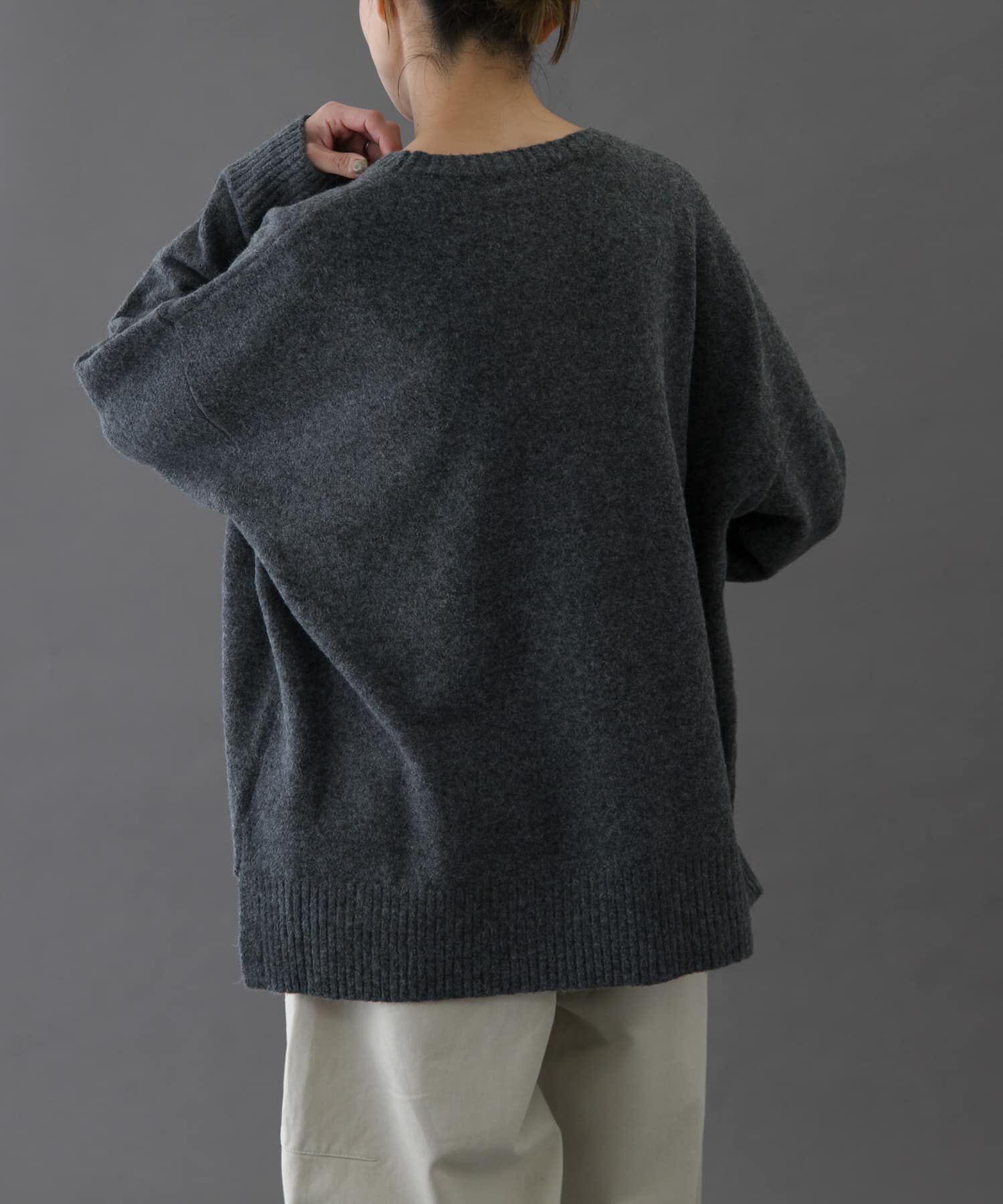 URBAN RESEARCH DOORS「FORK&SPOON　コットンブレンドチュニックニット」|ニット・セーター|