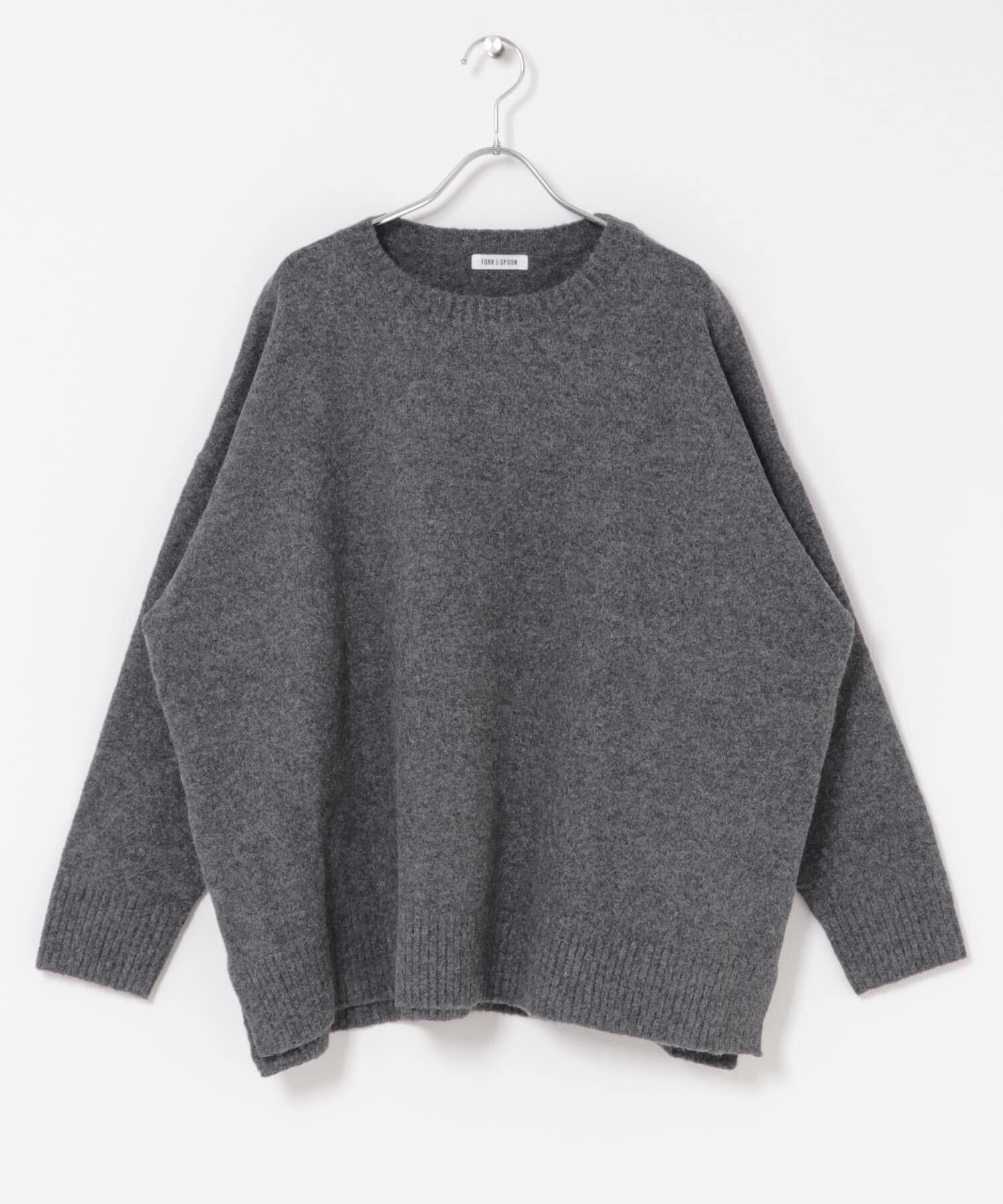URBAN RESEARCH DOORS「FORK&SPOON　コットンブレンドチュニックニット」|ニット・セーター|