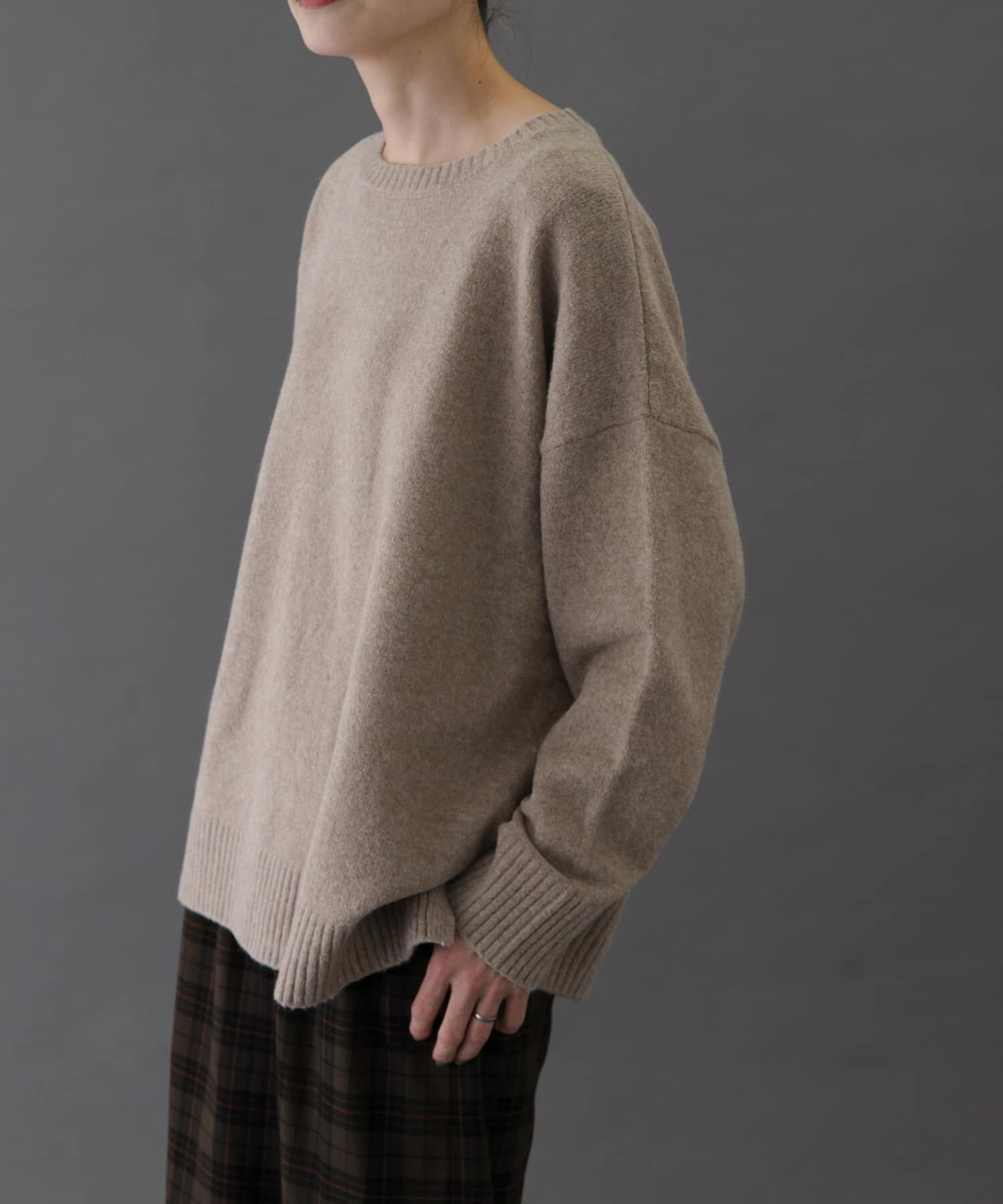 URBAN RESEARCH DOORS「FORK&SPOON　コットンブレンドチュニックニット」|ニット・セーター|