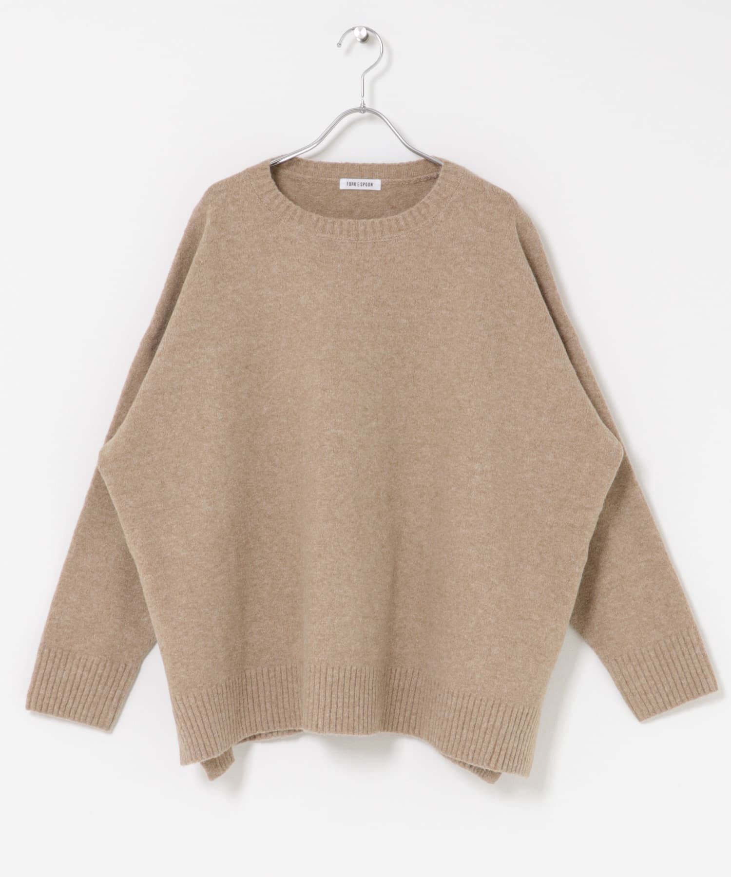 URBAN RESEARCH DOORS「FORK&SPOON　コットンブレンドチュニックニット」|ニット・セーター|