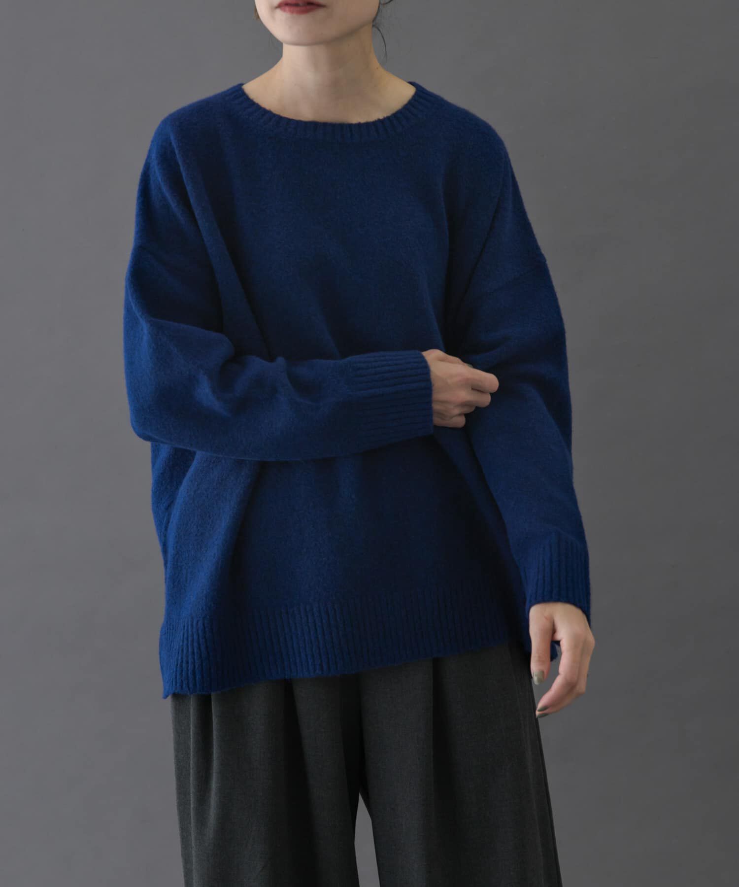 URBAN RESEARCH DOORS「FORK&SPOON　コットンブレンドチュニックニット」|ニット・セーター|