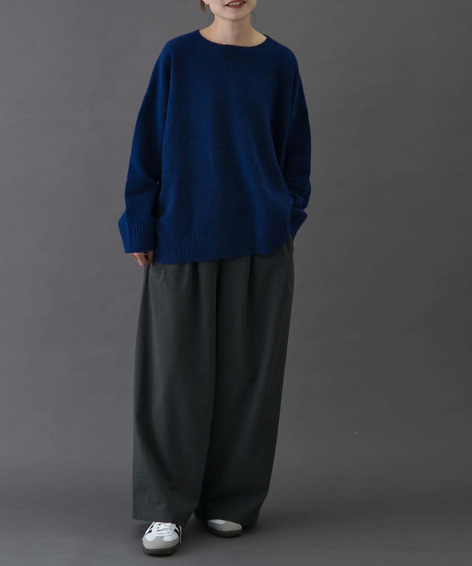 URBAN RESEARCH DOORS「FORK&SPOON　コットンブレンドチュニックニット」|ニット・セーター|