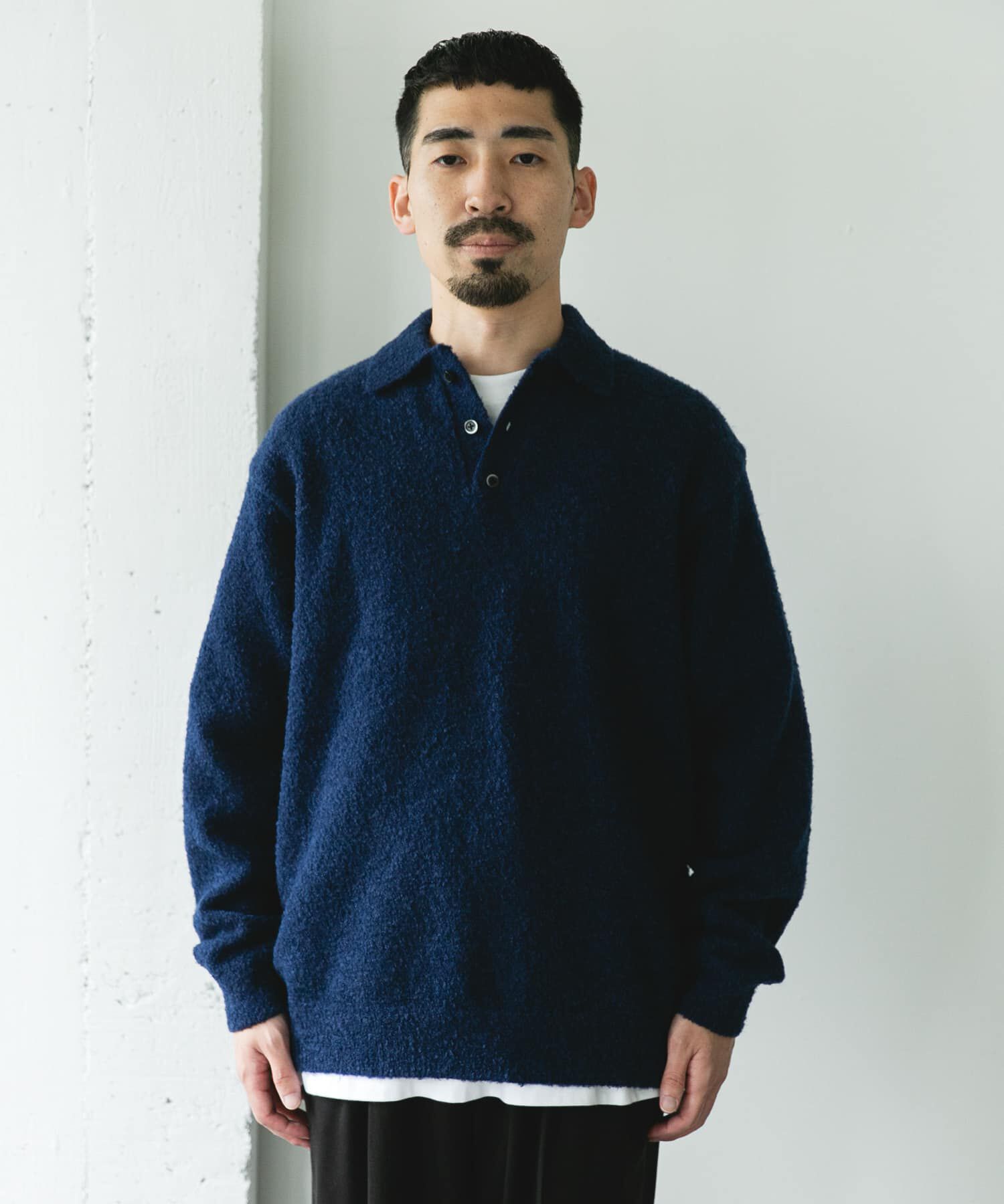 URBAN RESEARCH DOORS「ブークレ ニットポロシャツ」|ニット・セーター|