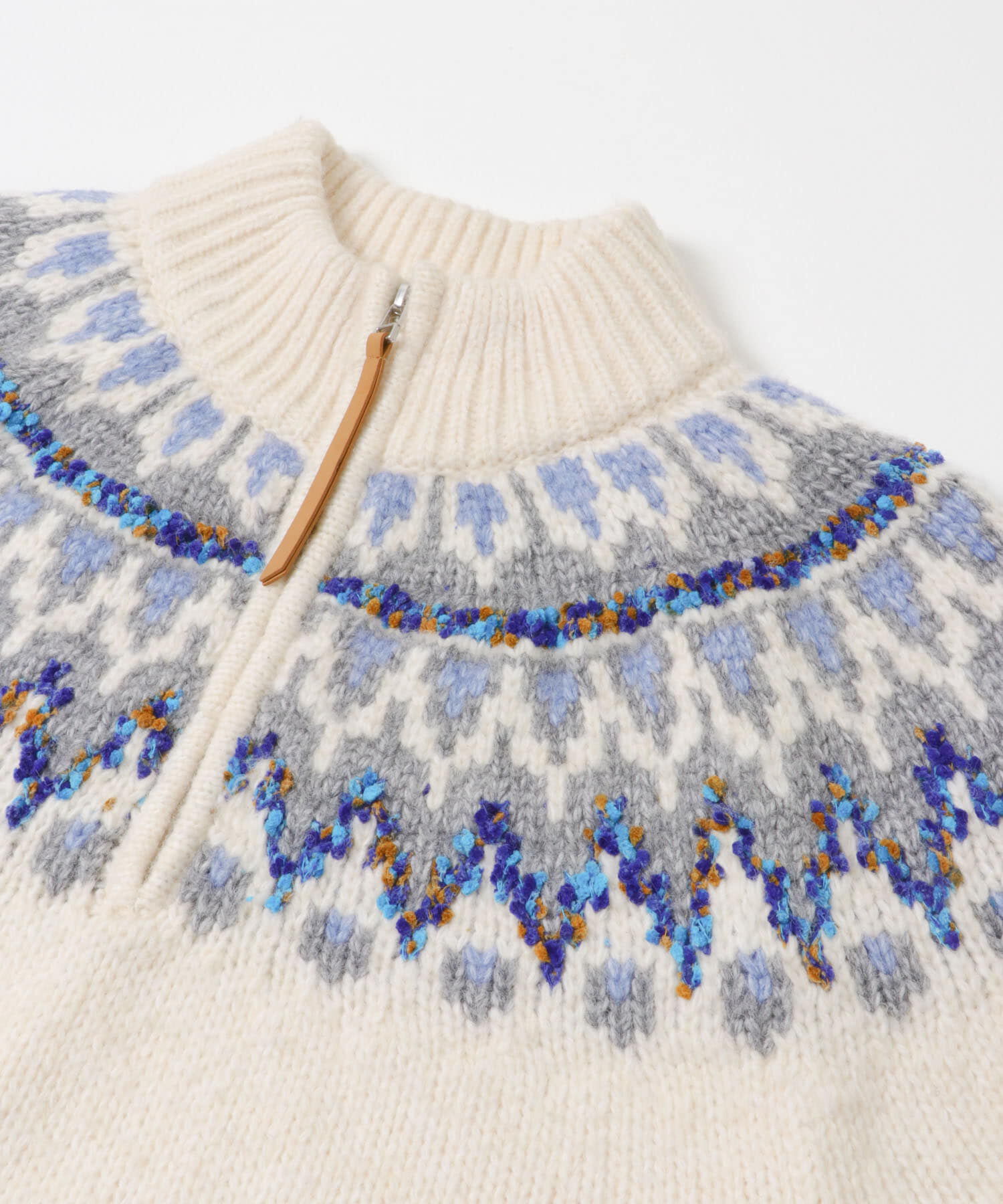 Sonny Label 「ハーフZIP求心ノルディック柄ニット」|ニット・セーター|