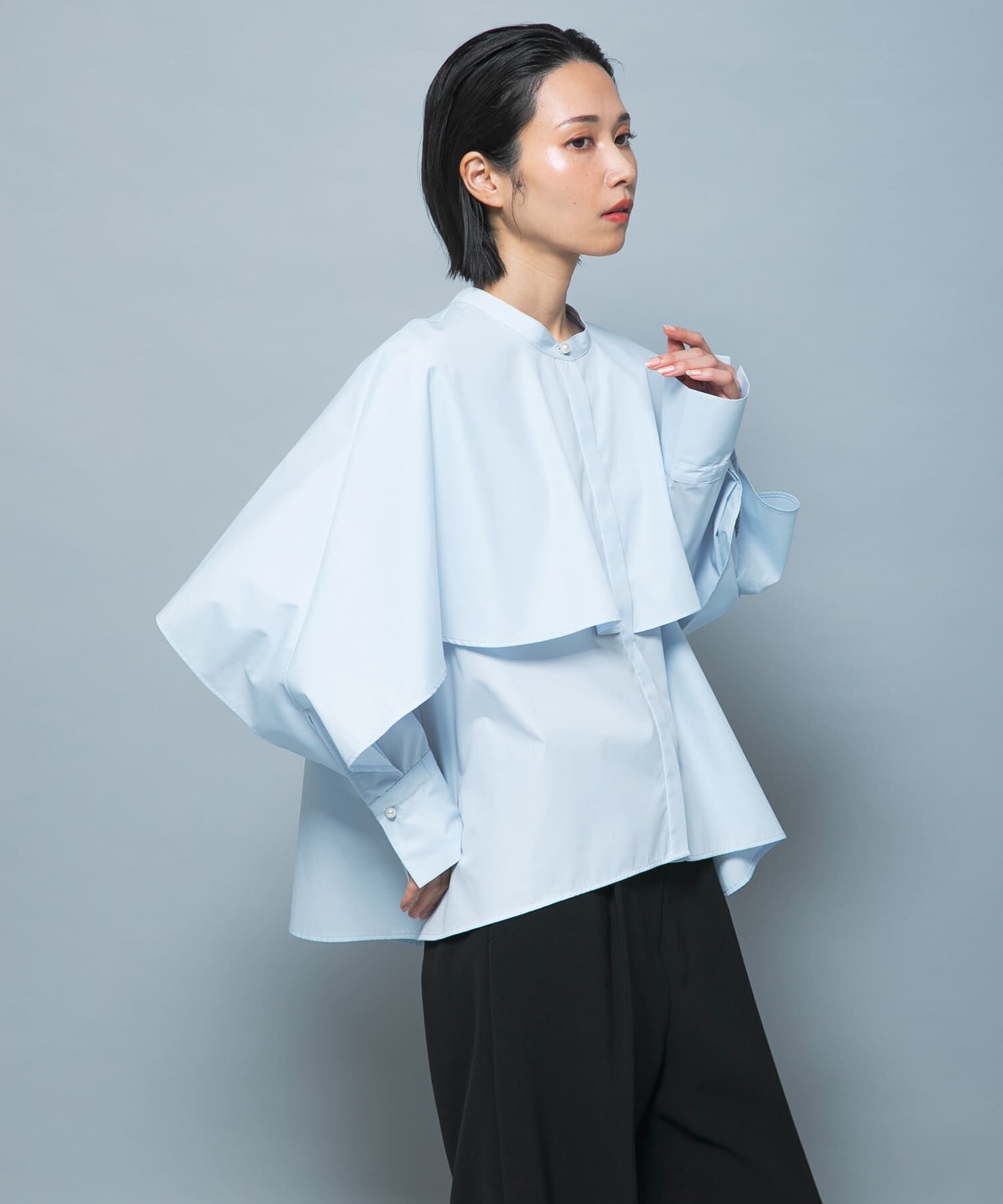 URBAN RESEARCH ROSSO「『別注』CHIGNON&times;ROSSO　ラッフルシャツブラウス」|シャツ・ブラウス|