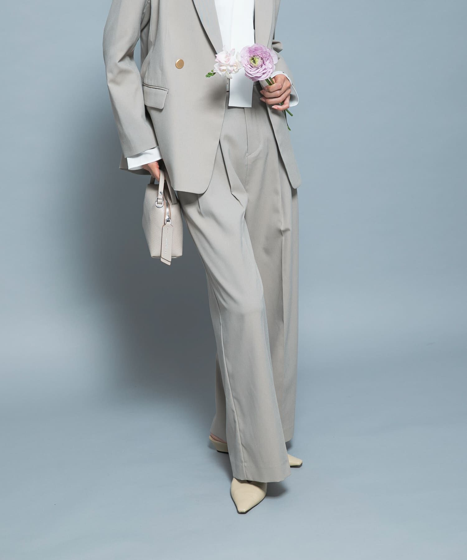 URBAN RESEARCH ROSSO「防シワシャンブレーツイルタックパンツ」|その他|ベージュ系その他