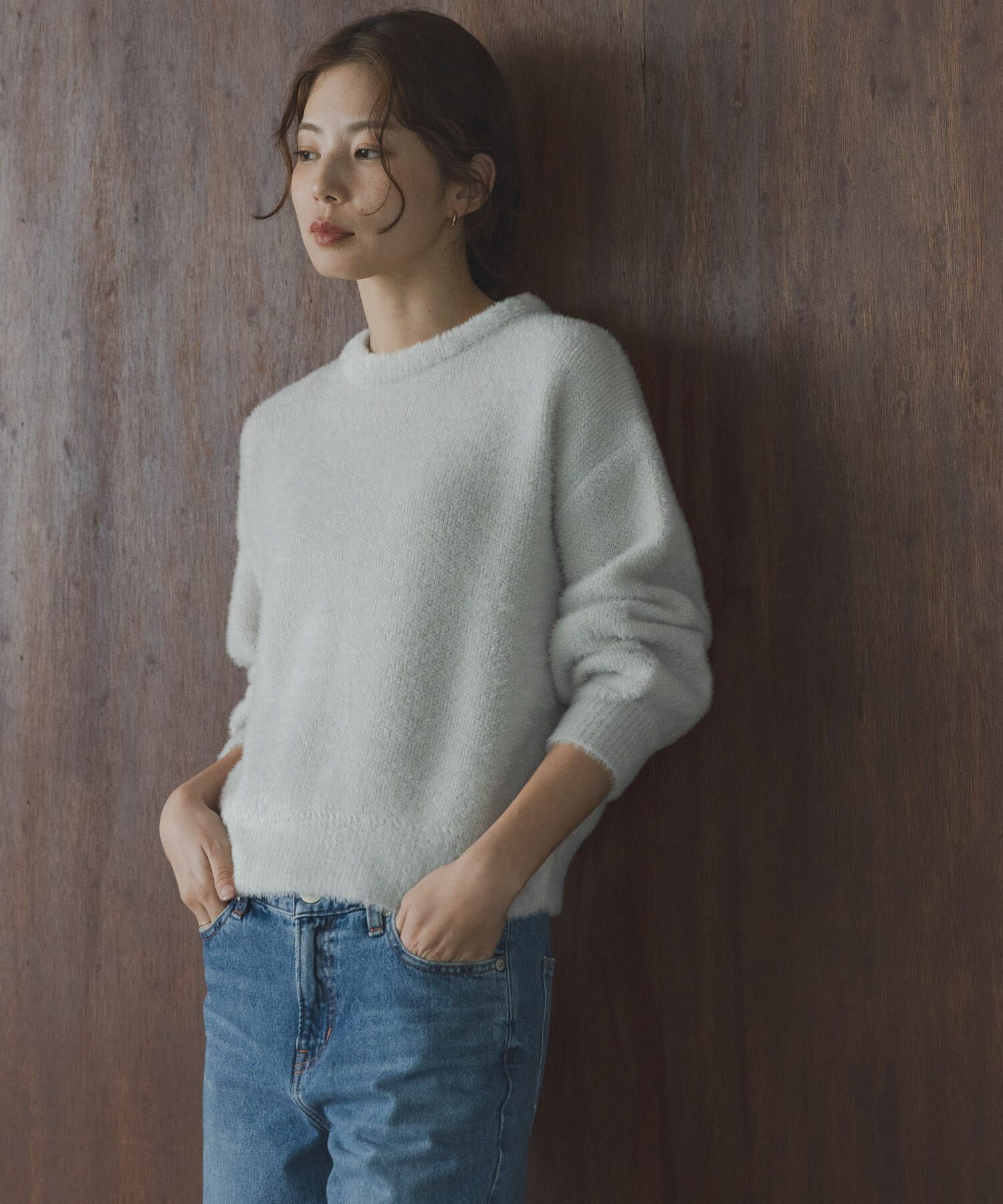 Sonny Label 「ミニフェザーWフェイスニットプルオーバー」|ニット・セーター|