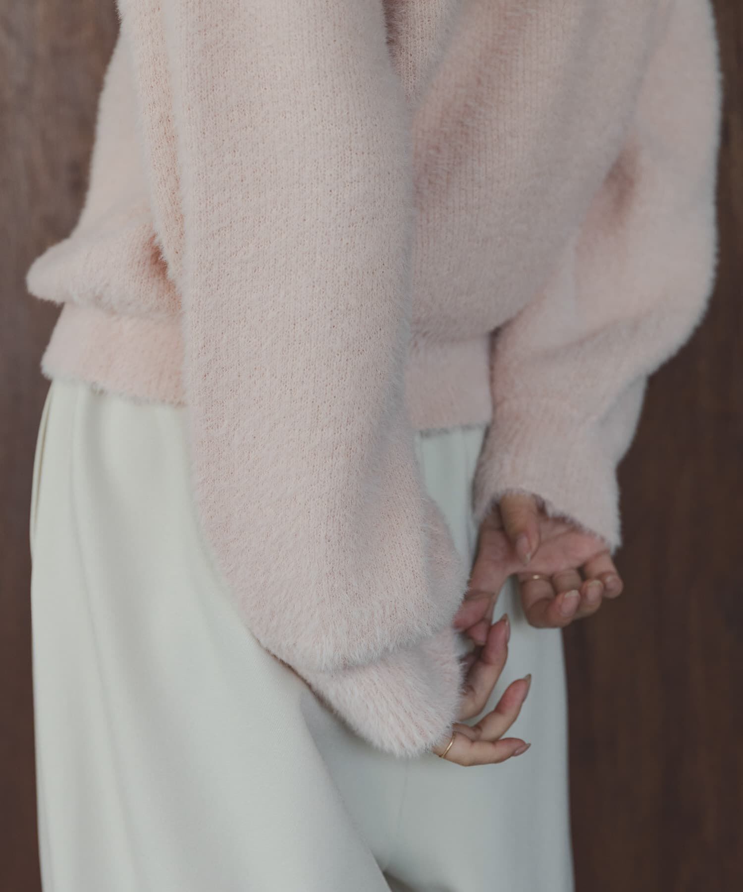 Sonny Label 「ミニフェザーWフェイスニットプルオーバー」|ニット・セーター|