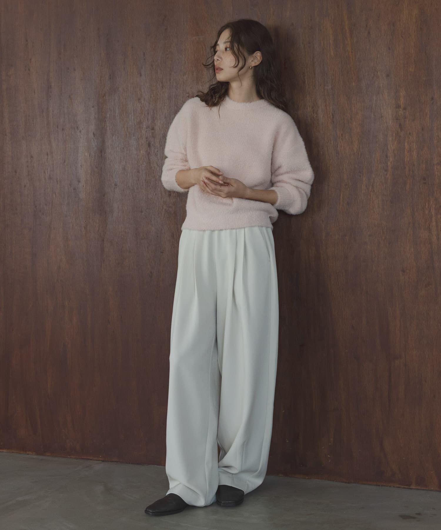 Sonny Label 「ミニフェザーWフェイスニットプルオーバー」|ニット・セーター|