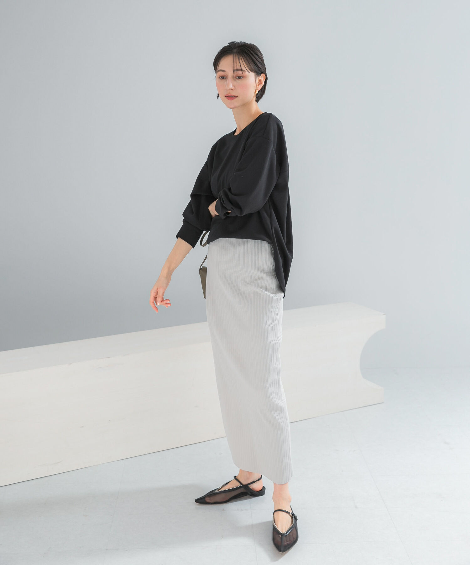 URBAN RESEARCH ROSSO「リブタイトストレートスカート」|スカート|