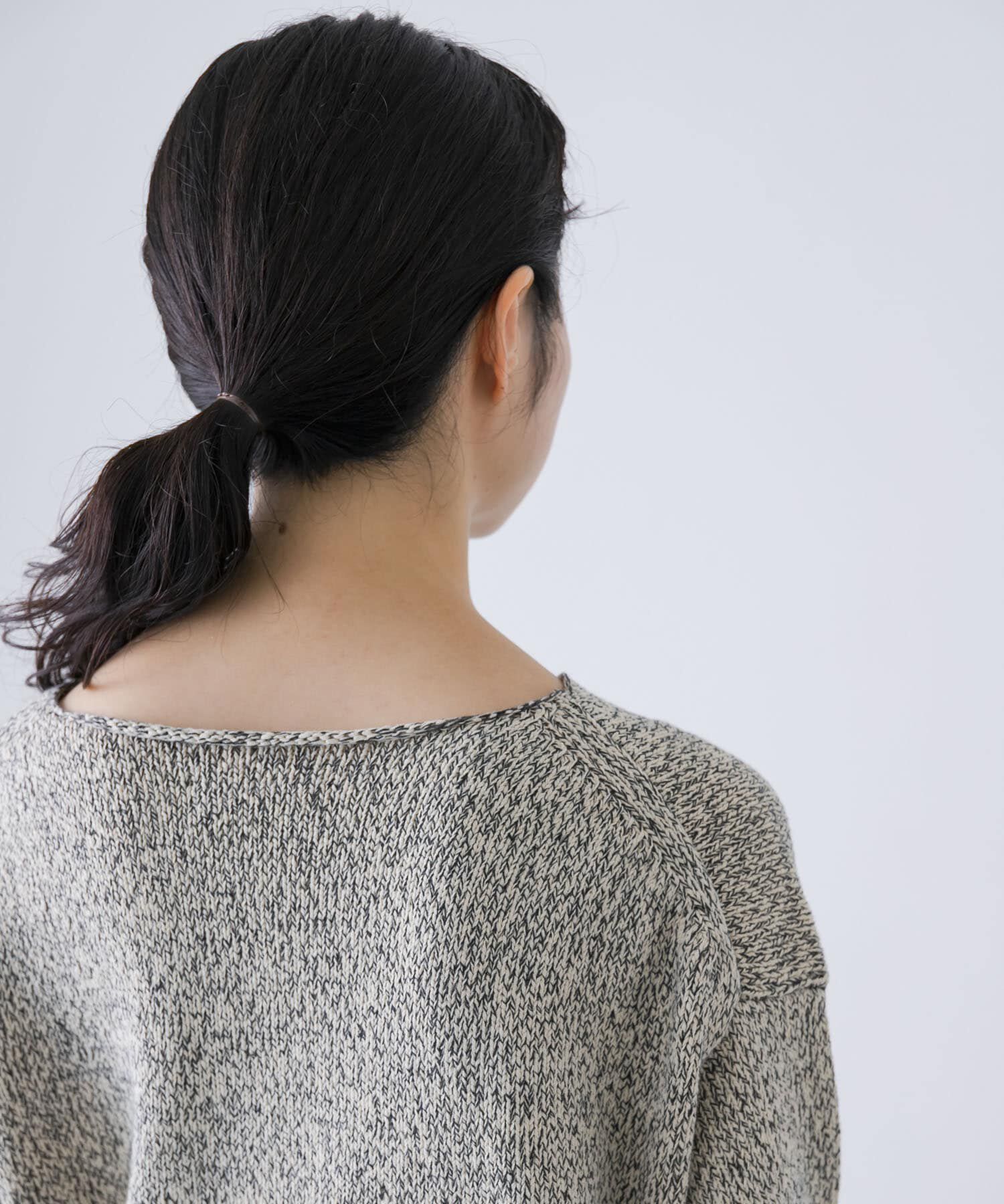 かぐれ「テープヤーンボートネックニット」|ニット・セーター|