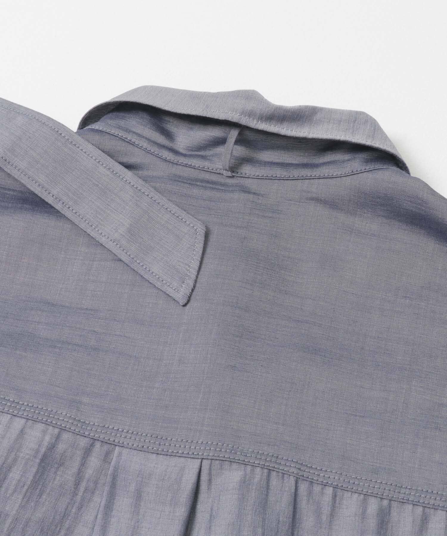 URBAN RESEARCH ROSSO「タイ付デニムライクシアーシャツ」|シャツ・ブラウス|