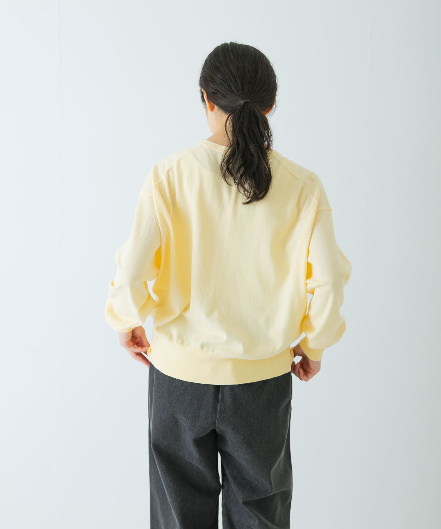 かぐれ「コットンカシミヤヘンリーネックニット」|ニット・セーター|