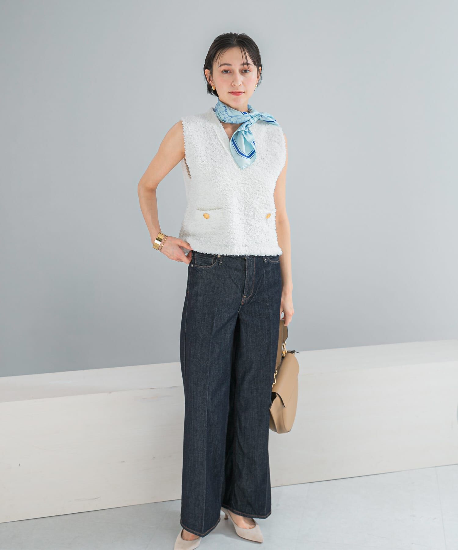 URBAN RESEARCH ROSSO「manipuri　65ガラスドームフラワー」|バンダナ・スカーフ|