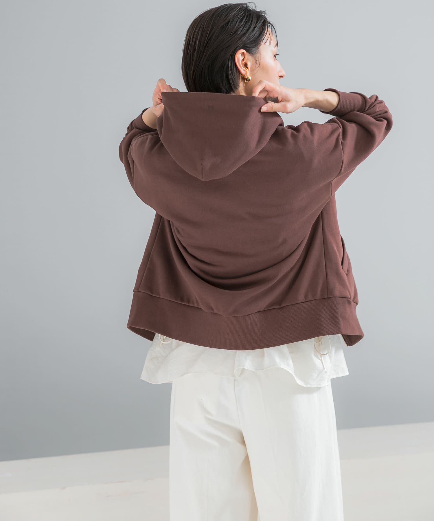 URBAN RESEARCH ROSSO「『WEB限定』『UR TECH』オーバーZIPパーカー」|パーカー|