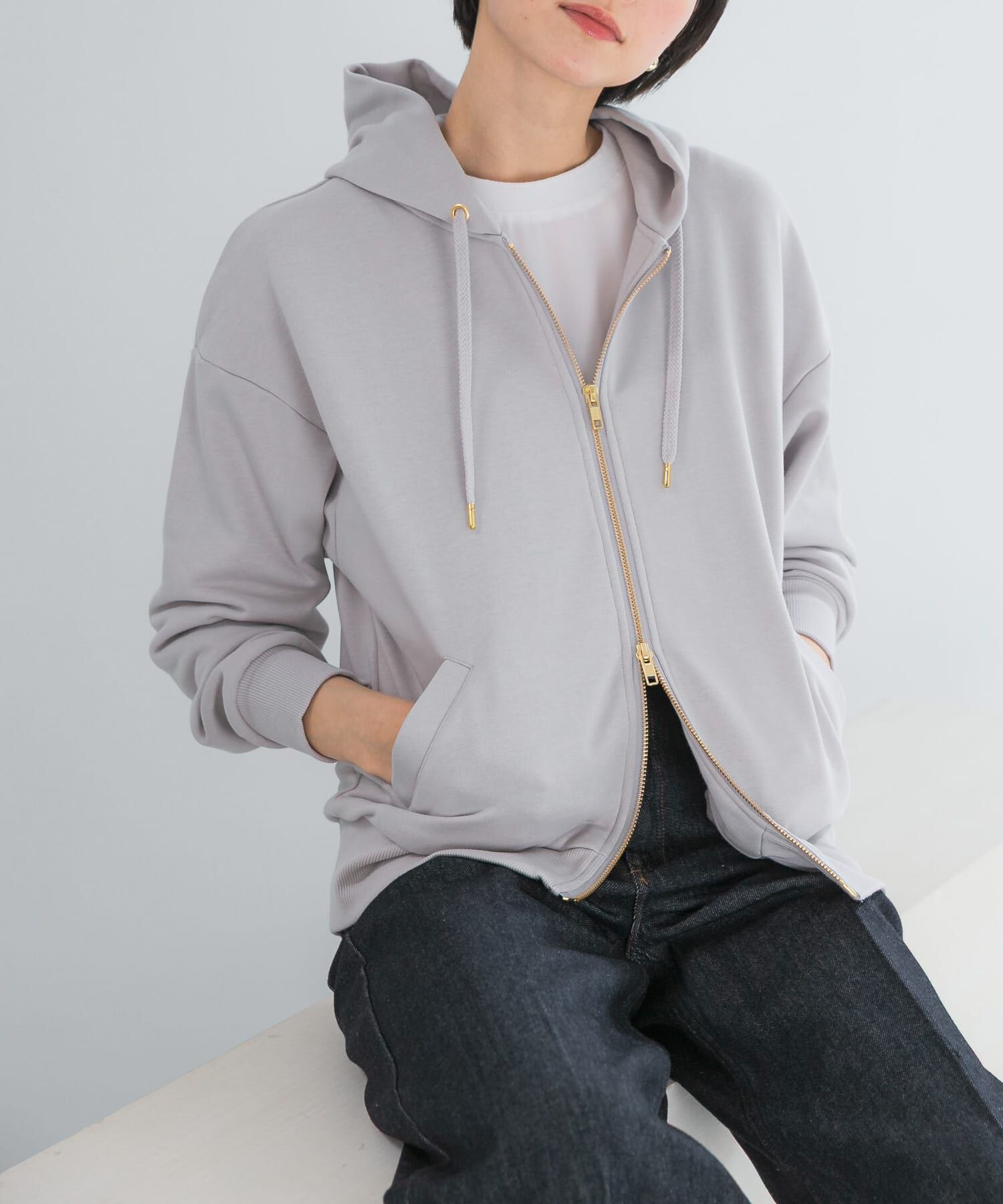 URBAN RESEARCH ROSSO「『WEB限定』『UR TECH』オーバーZIPパーカー」|パーカー|