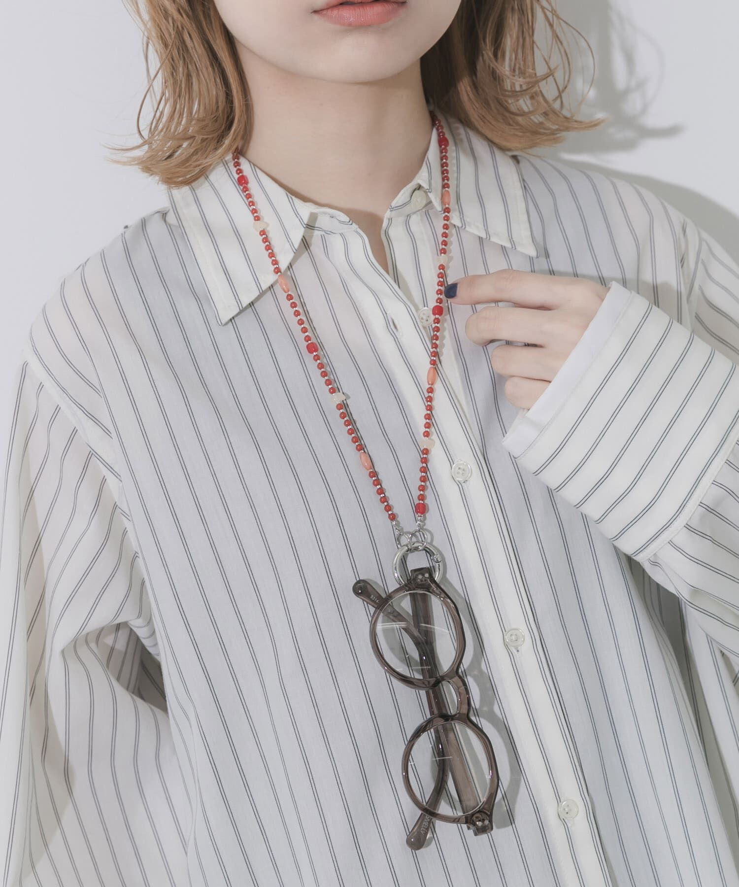 SMELLY「マルチビーズメガネホルダー」|メガネ|