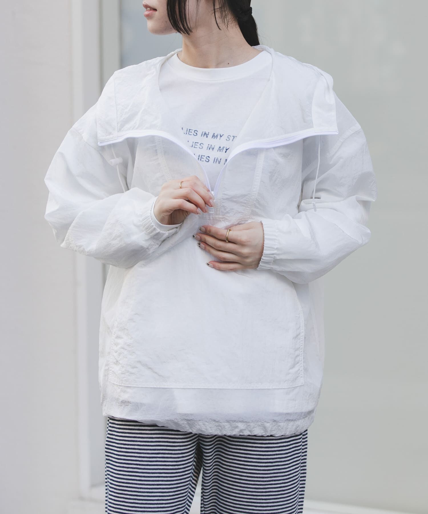 URBAN RESEARCH DOORS「FORK&SPOON　シアーアノラックパーカー」|パーカー|