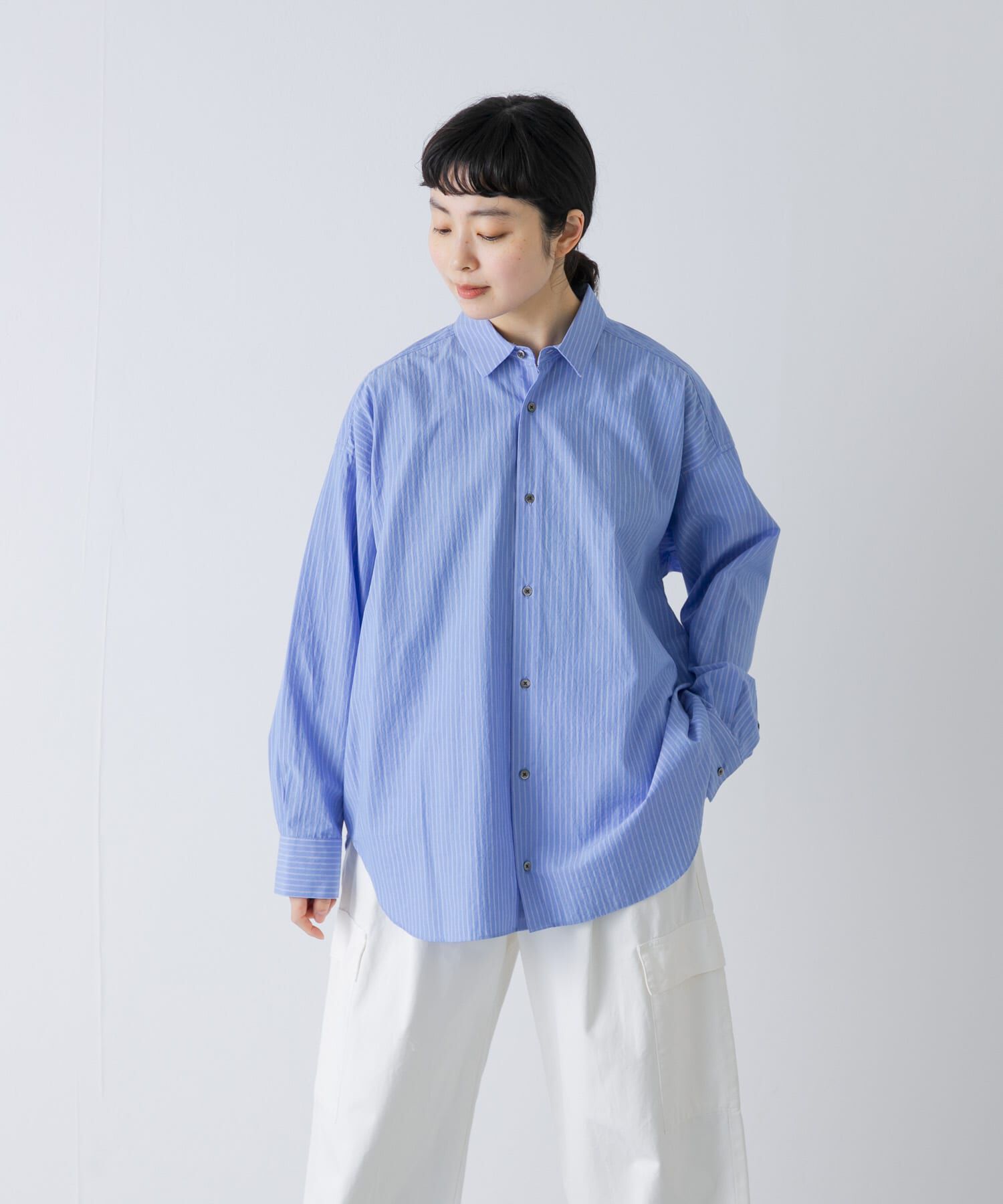 かぐれ「ハイツイストコットンレギュラーシャツ」|シャツ・ブラウス|