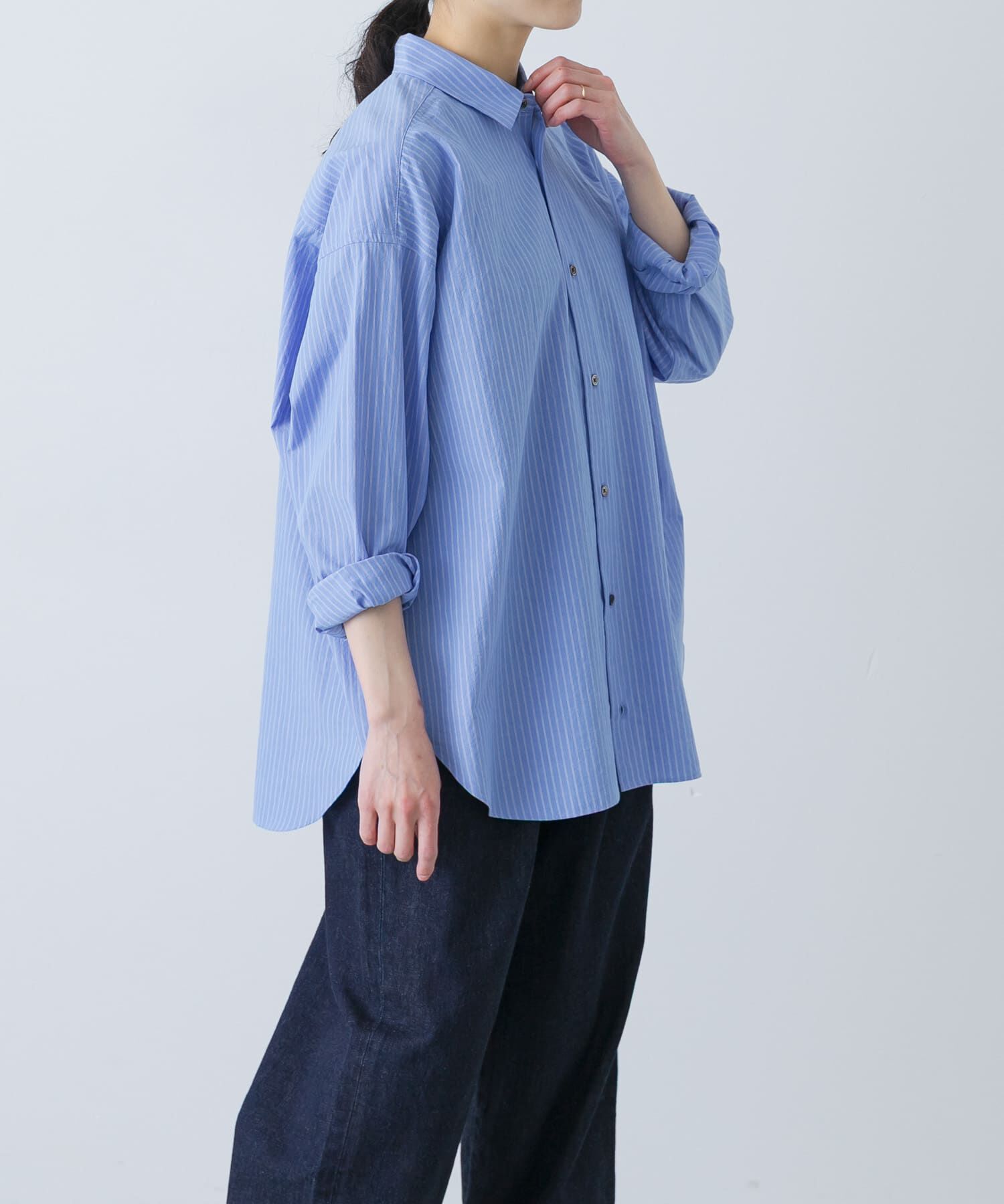 かぐれ「ハイツイストコットンレギュラーシャツ」|シャツ・ブラウス|