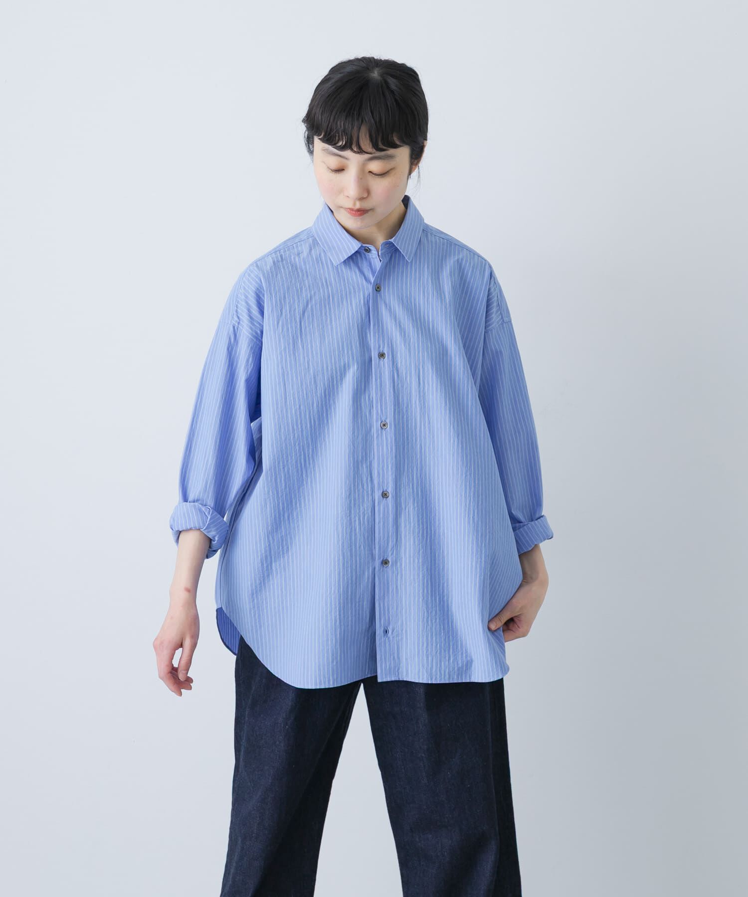 かぐれ「ハイツイストコットンレギュラーシャツ」|シャツ・ブラウス|