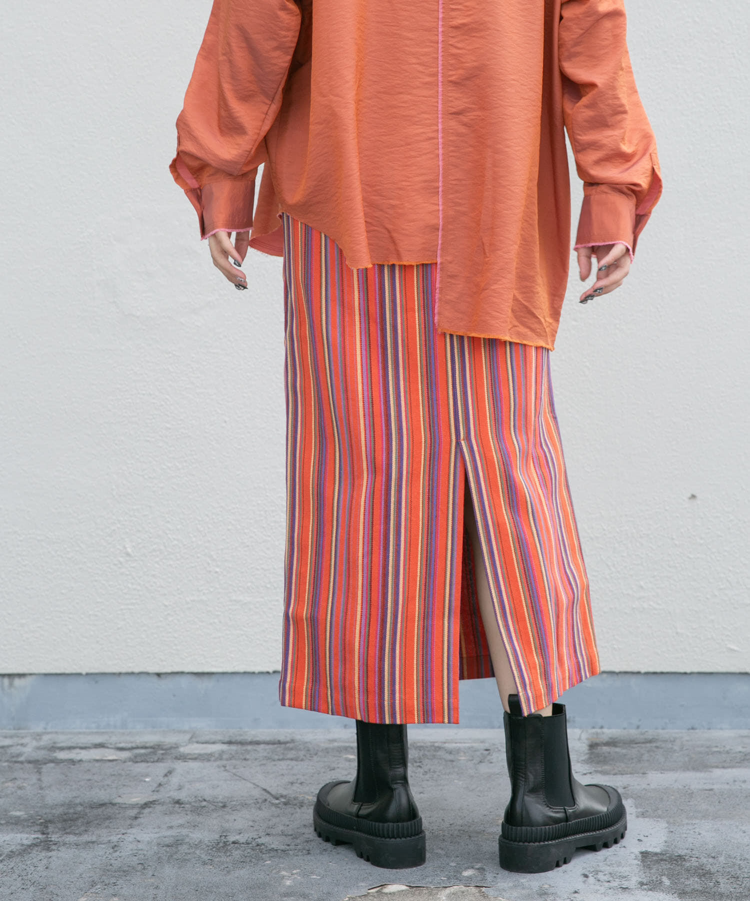  「ストライプペンシルスカート」|スカート|