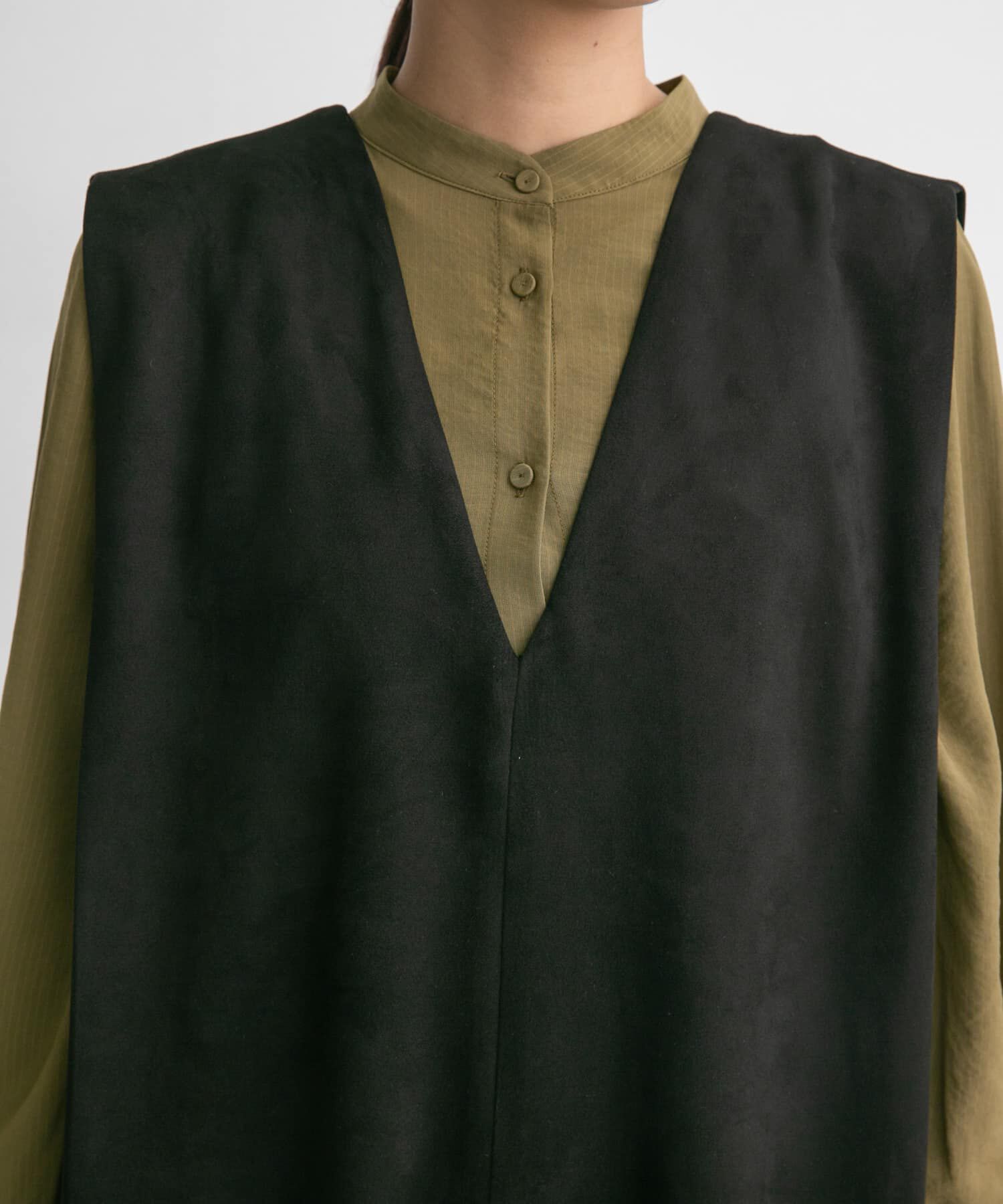  「ショルダータックスエードサロペット」|スカート|