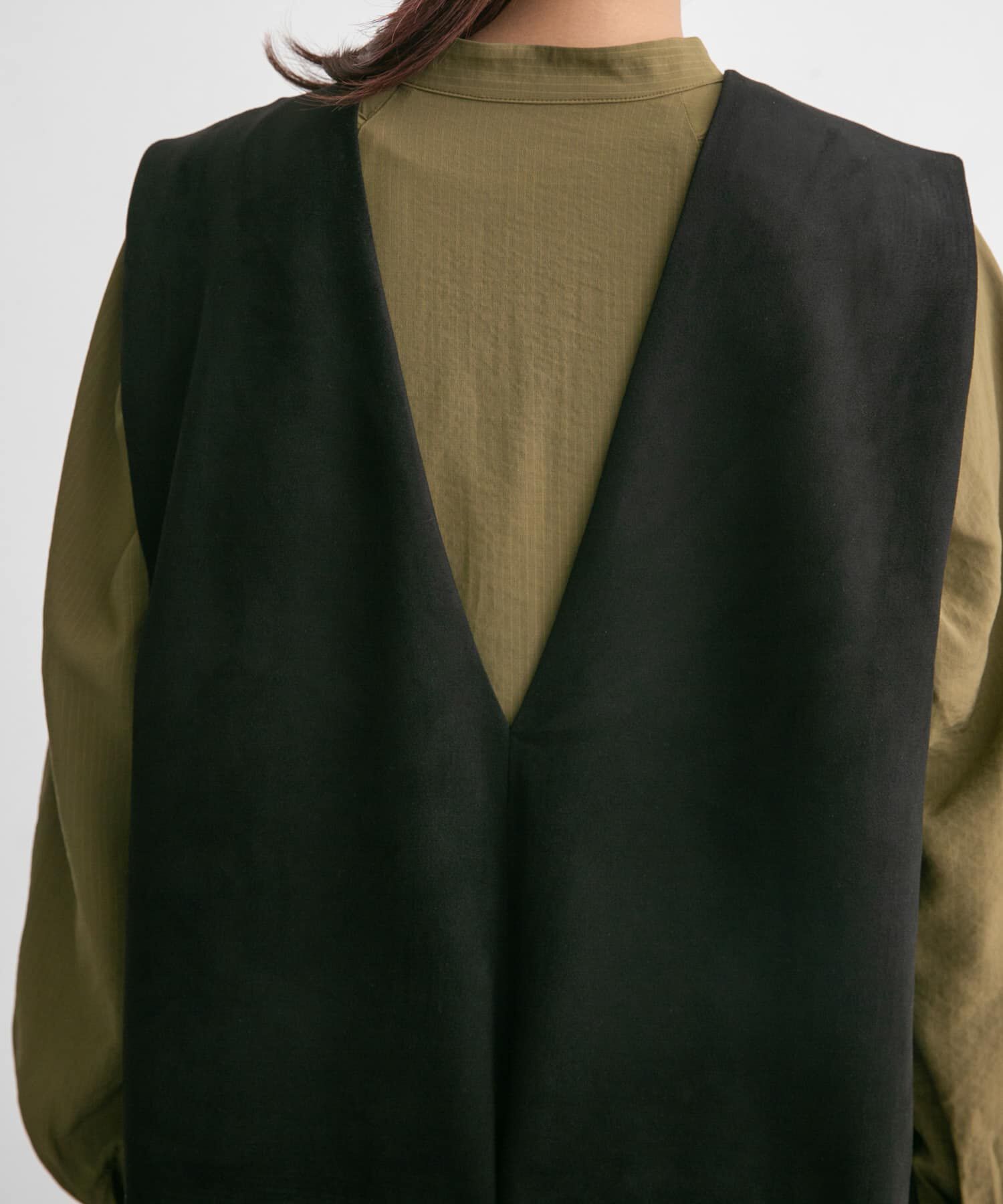  「ショルダータックスエードサロペット」|スカート|